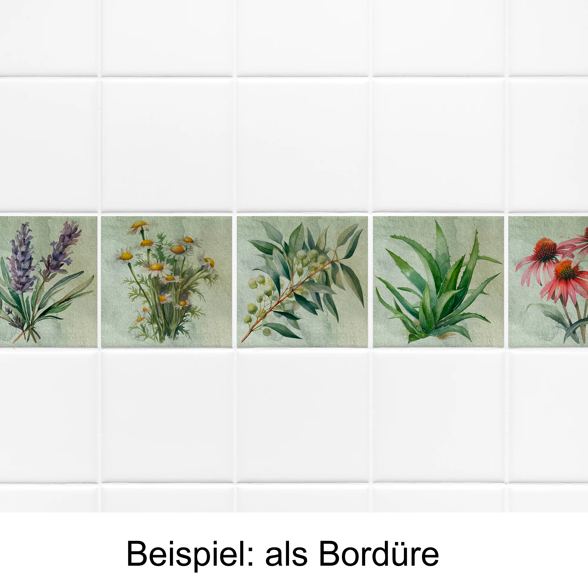 Fliesenaufkleber mit floralen Motiven - Image 4