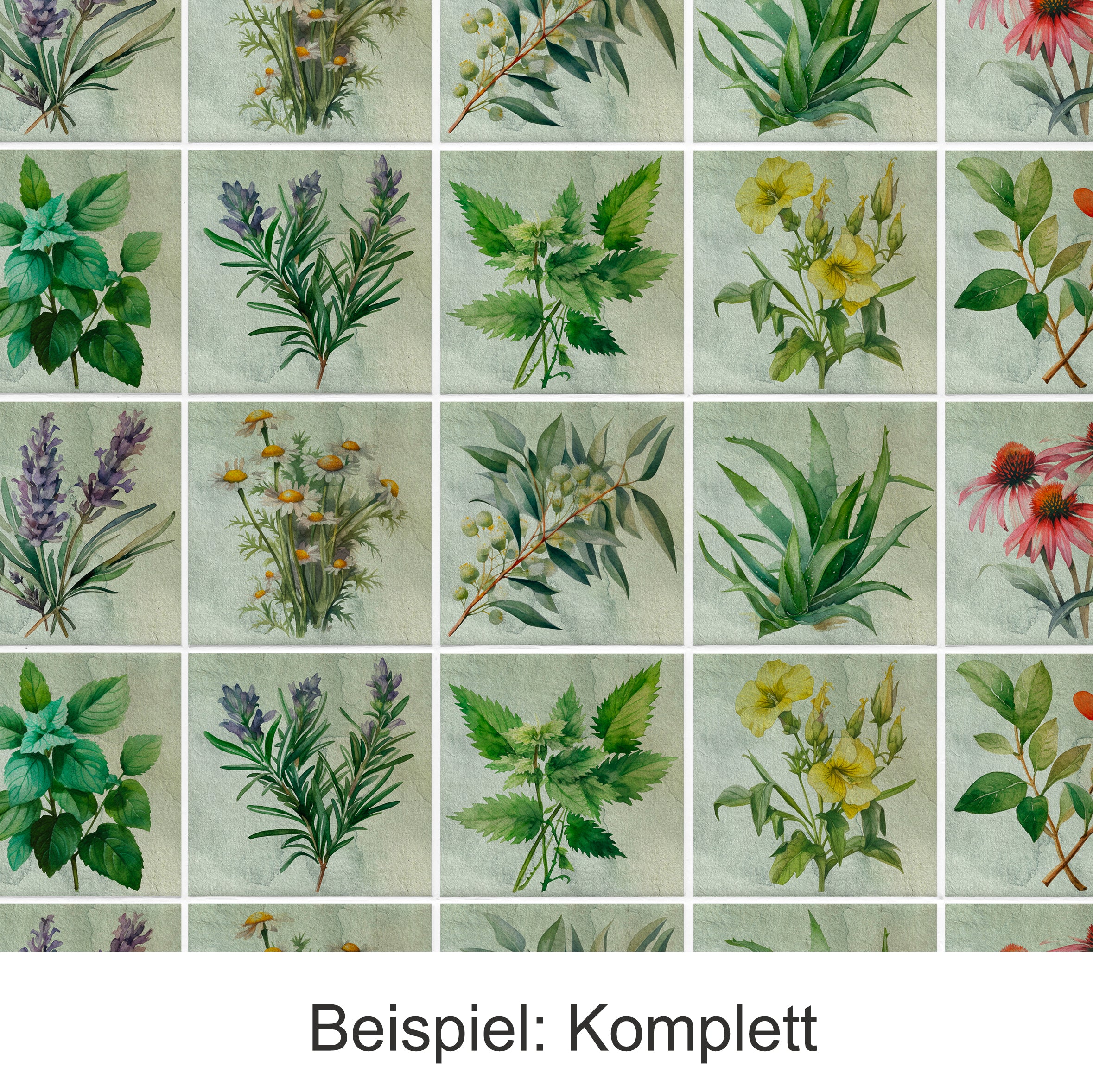 Fliesenaufkleber mit floralen Motiven - Image 5