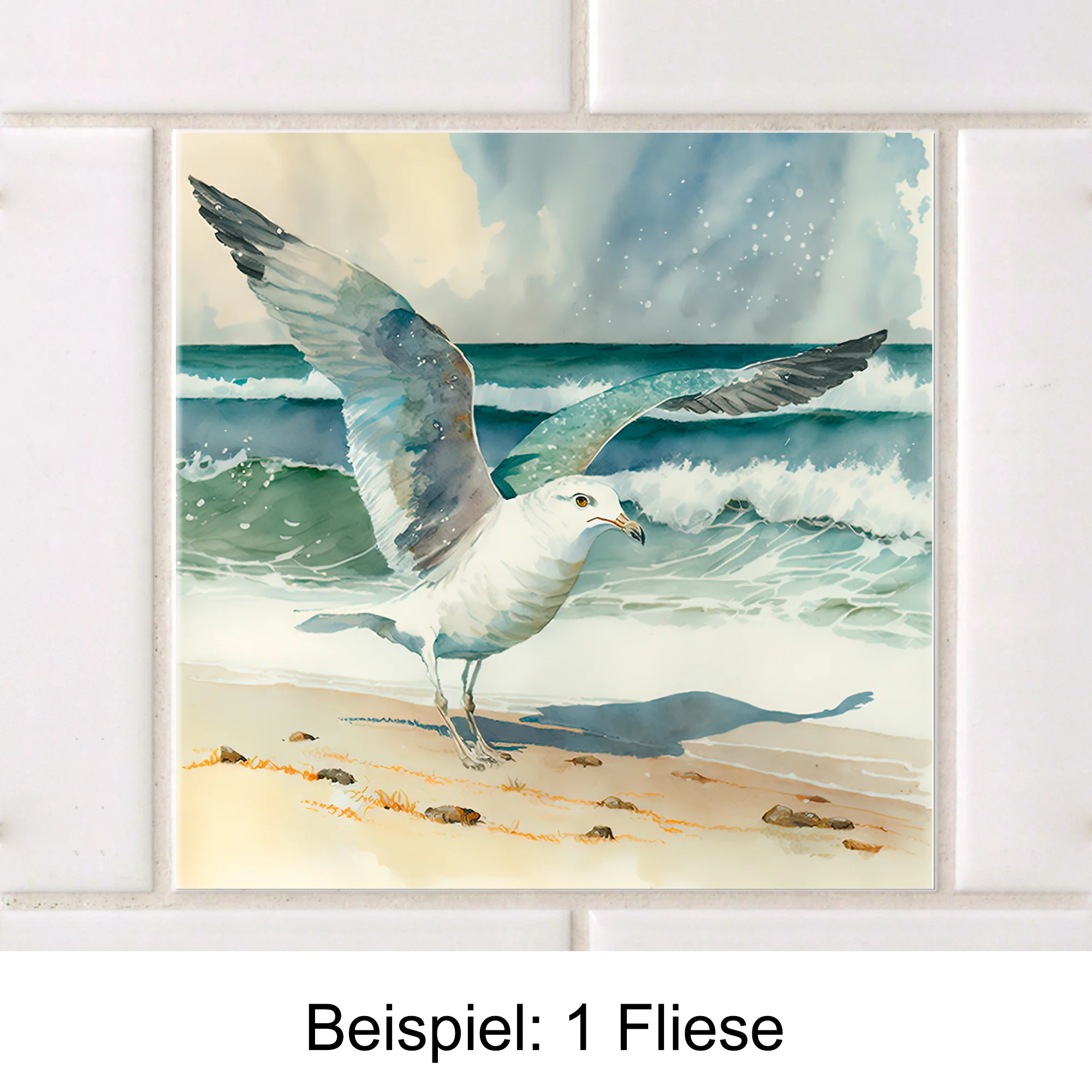 Fliesenaufkleber Möwe - Image 3