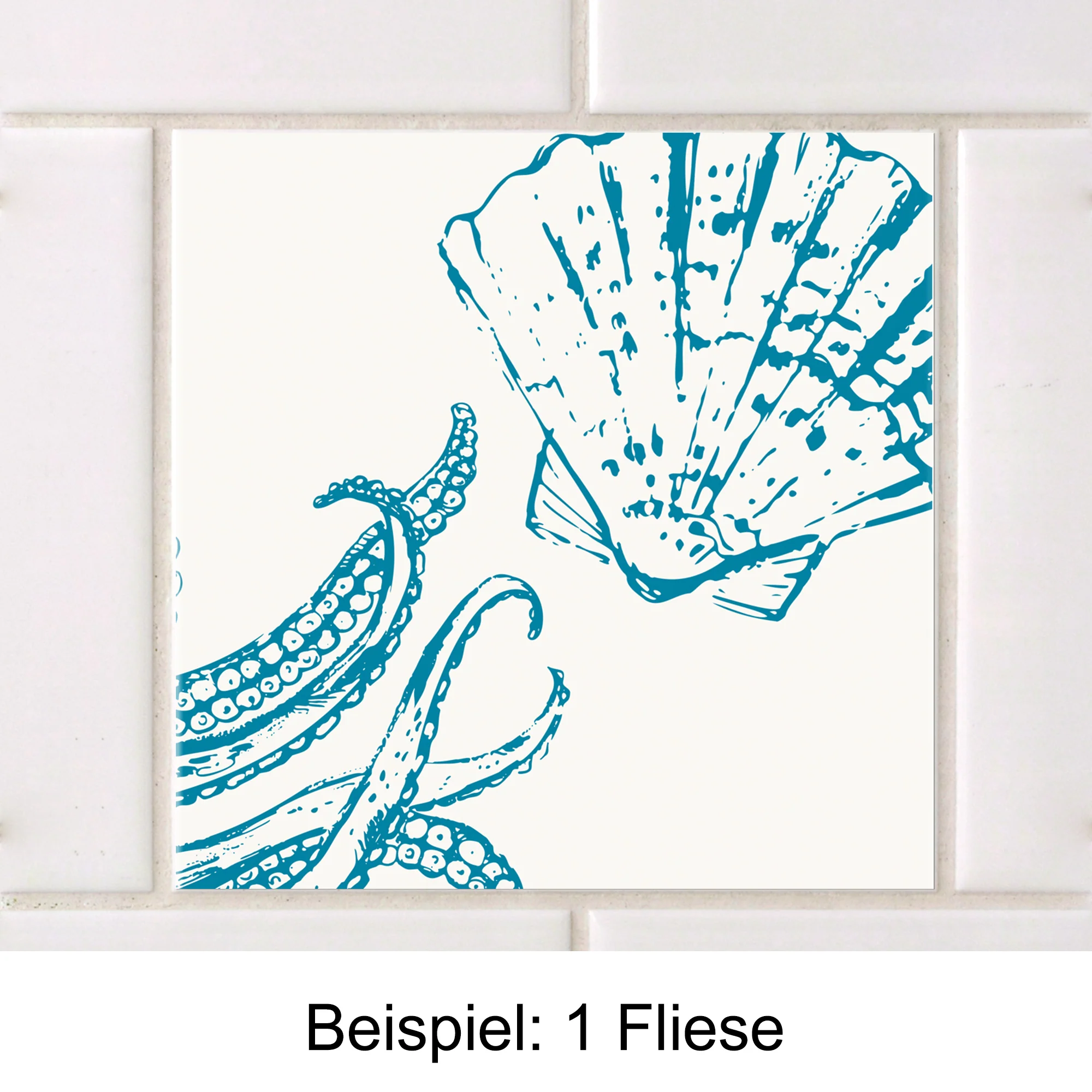 Fliesenaufkleber Muschel-Motiv - Image 3