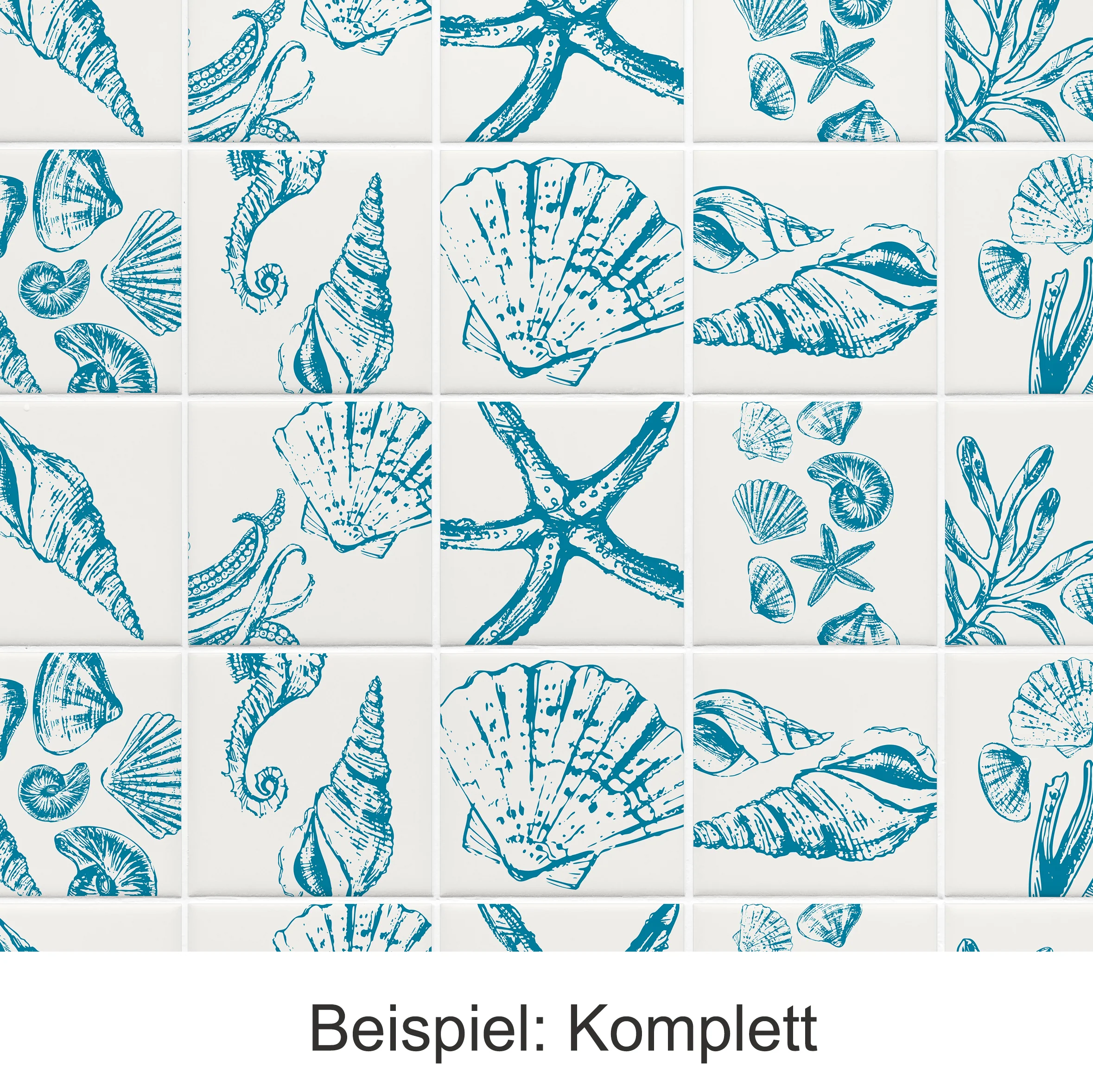 Fliesenaufkleber Muschel-Motiv - Image 5