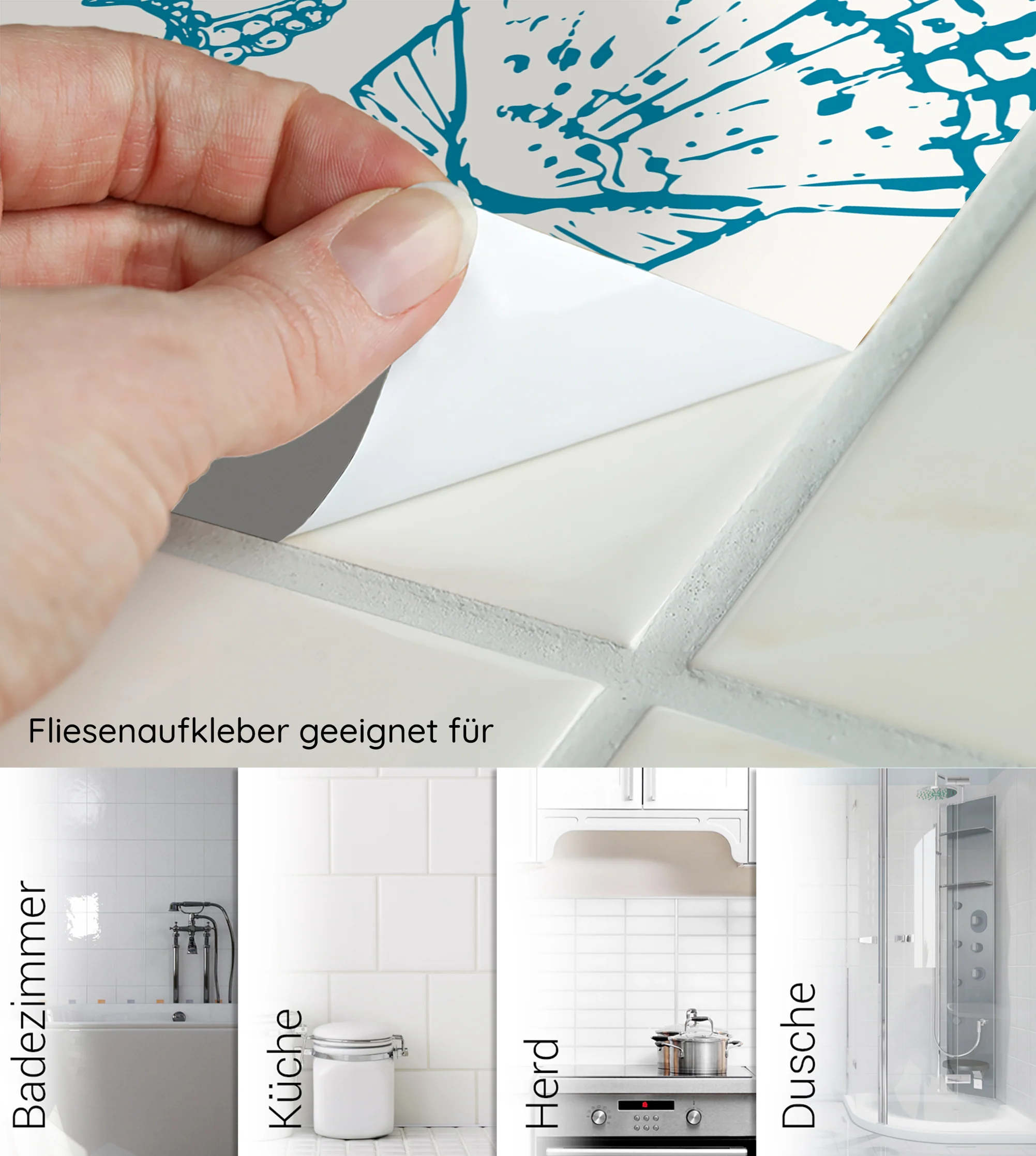 Fliesenaufkleber Muschel-Motiv - Image 6