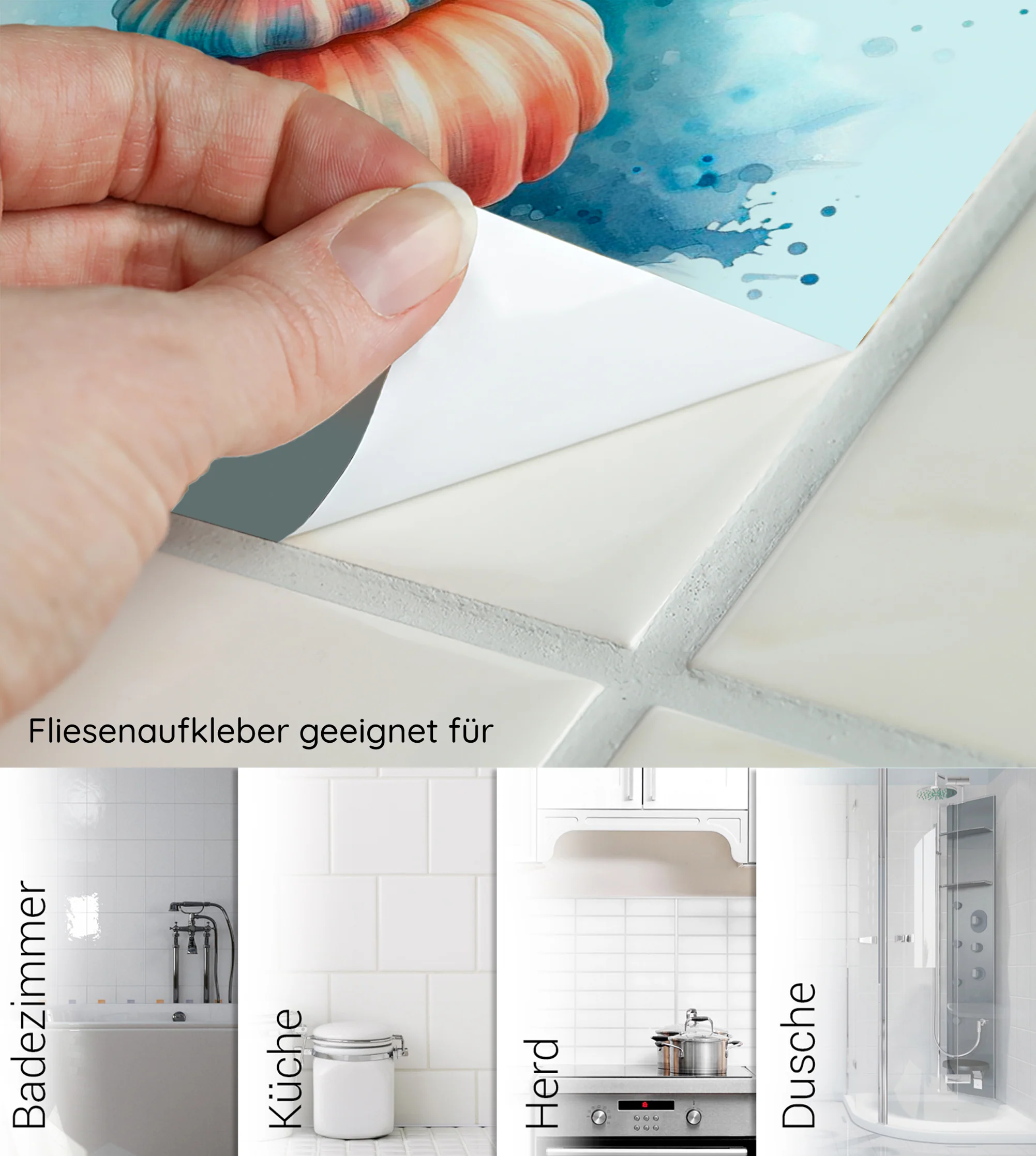 Fliesenaufkleber Muscheln - Image 6