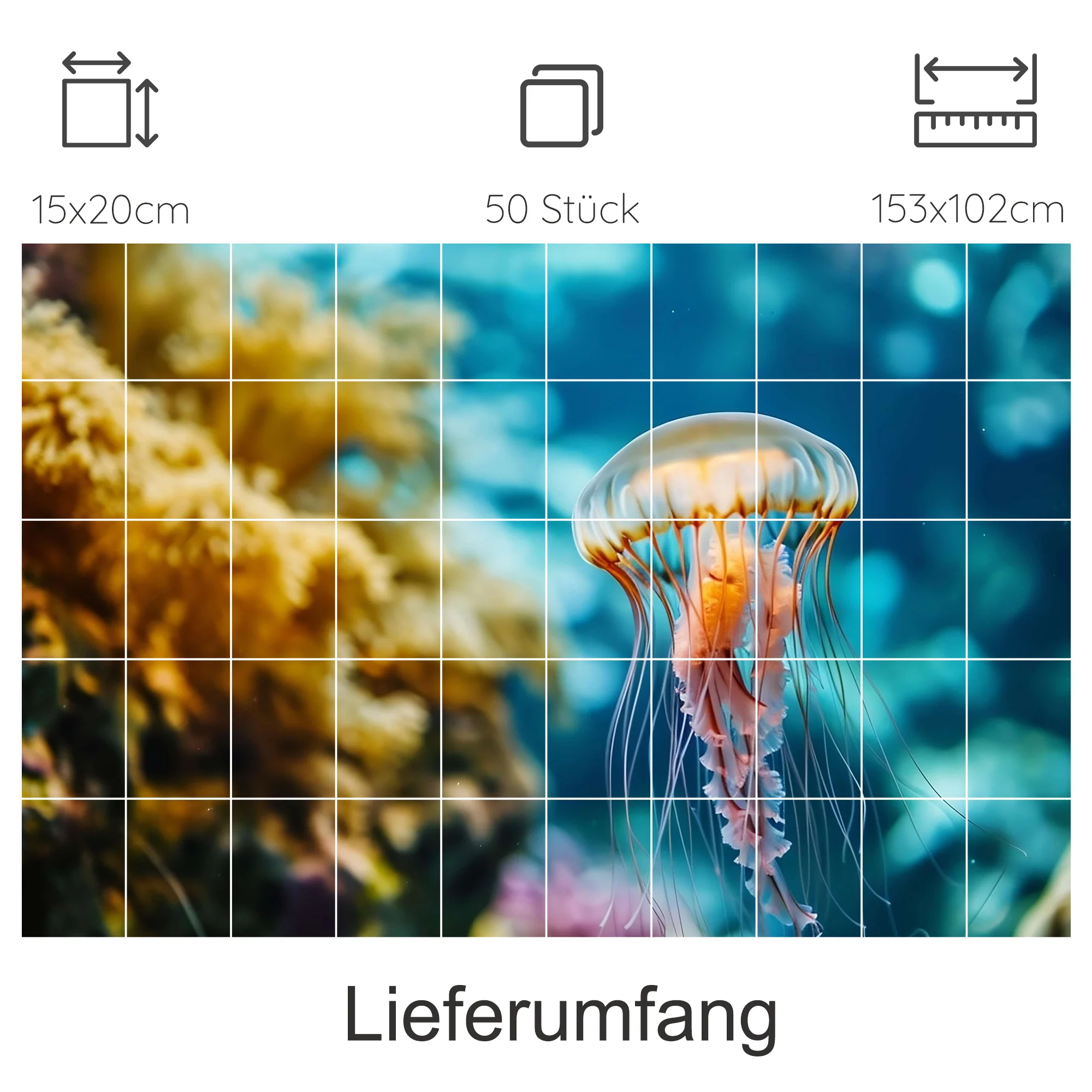 Fliesenaufkleber Qualle - Meereszauber für dein Zuhause - Image 13