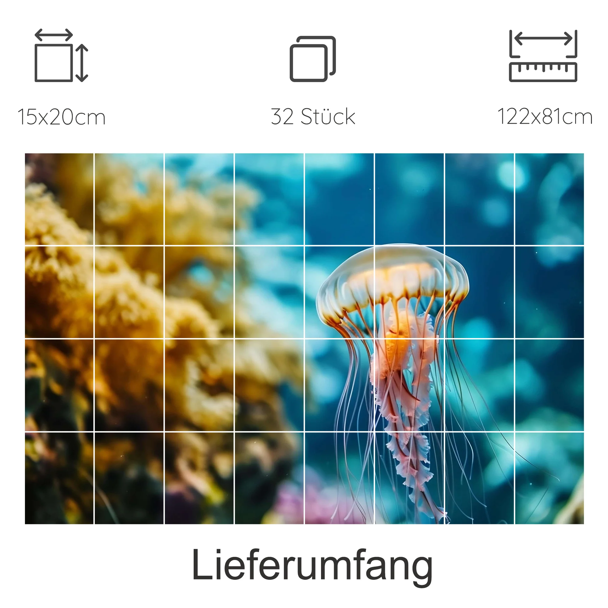 Fliesenaufkleber Qualle - Meereszauber für dein Zuhause - Image 14