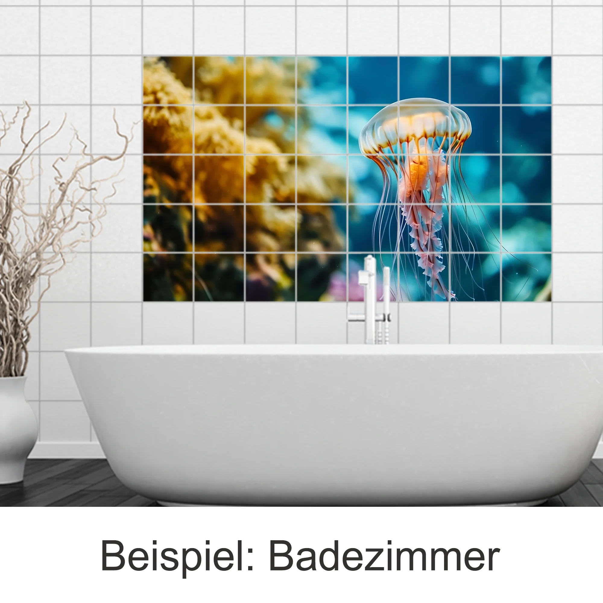 Fliesenaufkleber Qualle - Meereszauber für dein Zuhause - Image 4
