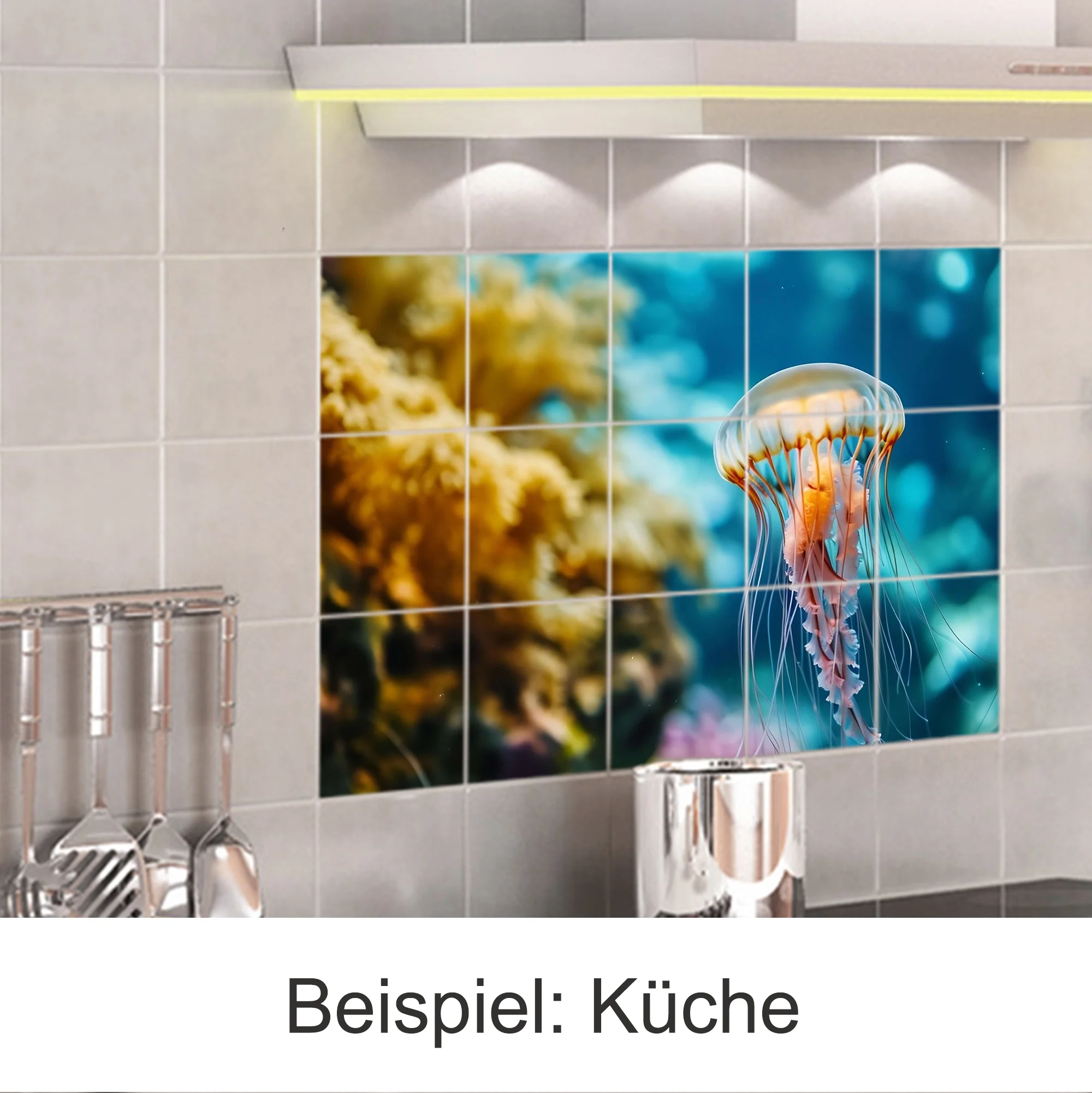 Fliesenaufkleber Qualle - Meereszauber für dein Zuhause - Image 5