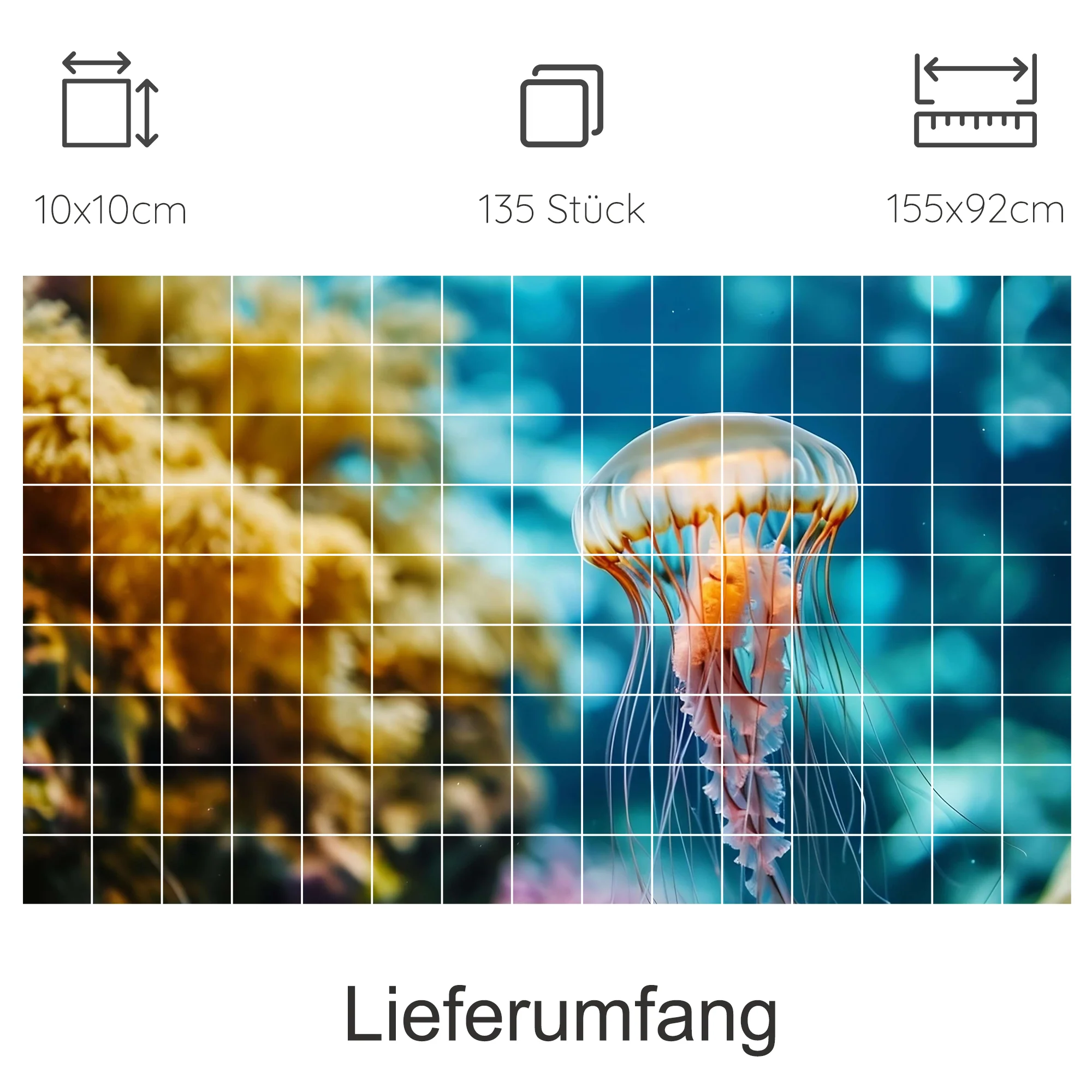Fliesenaufkleber Qualle - Meereszauber für dein Zuhause - Image 7