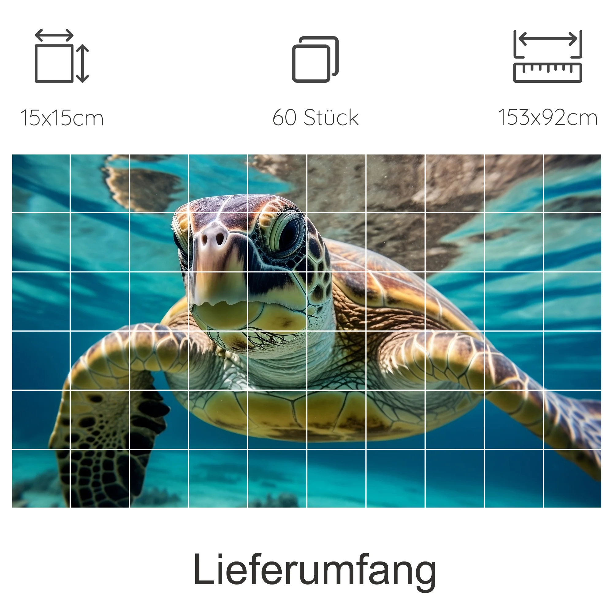 Fliesenaufkleber Schildkröte - Ein Hauch von Meeresspaß - Image 10