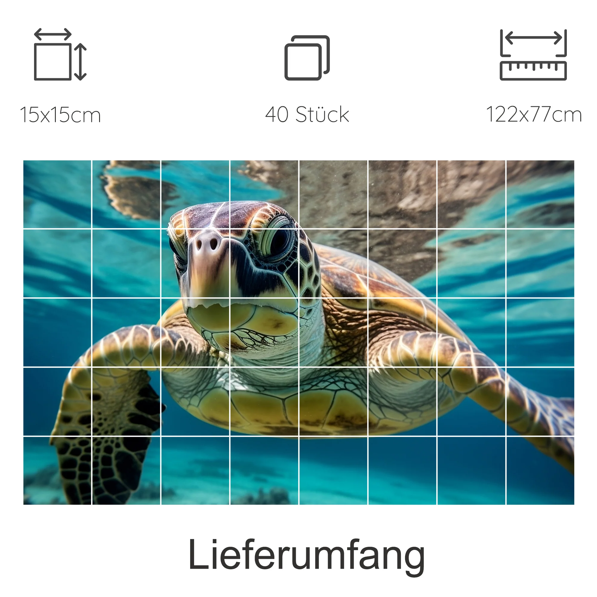 Fliesenaufkleber Schildkröte - Ein Hauch von Meeresspaß - Image 11