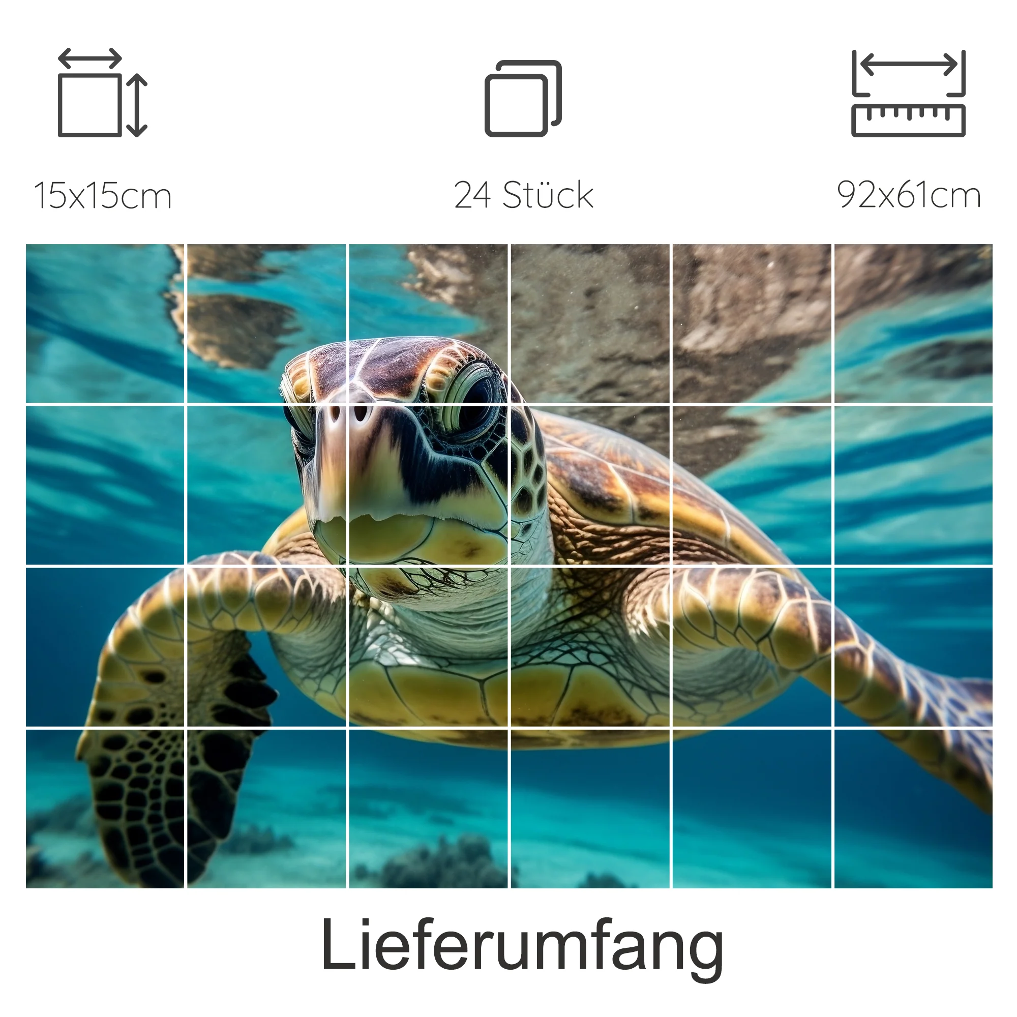 Fliesenaufkleber Schildkröte - Ein Hauch von Meeresspaß - Image 12