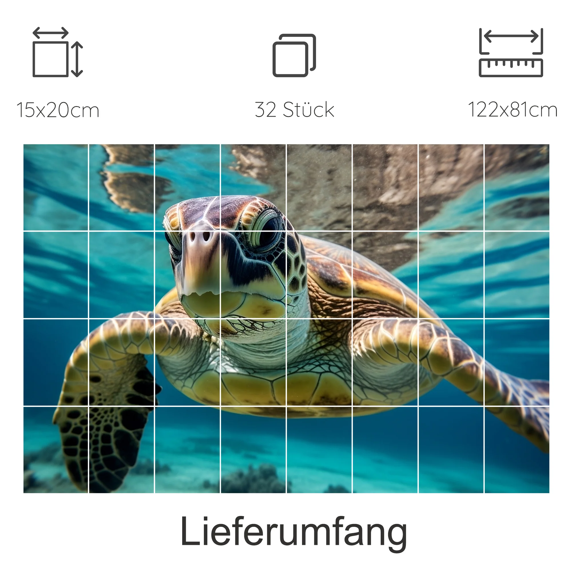 Fliesenaufkleber Schildkröte - Ein Hauch von Meeresspaß - Image 14