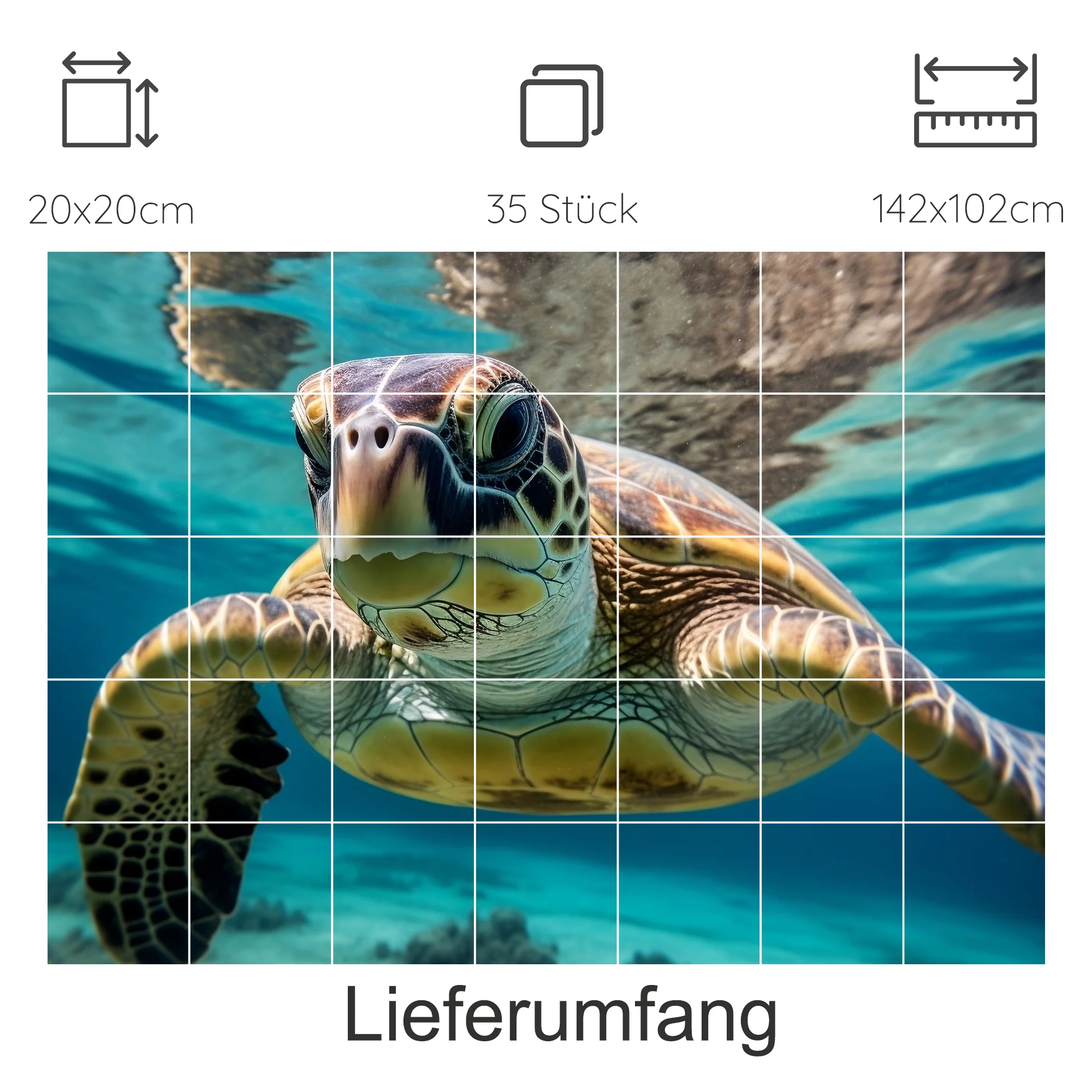 Fliesenaufkleber Schildkröte - Ein Hauch von Meeresspaß - Image 16