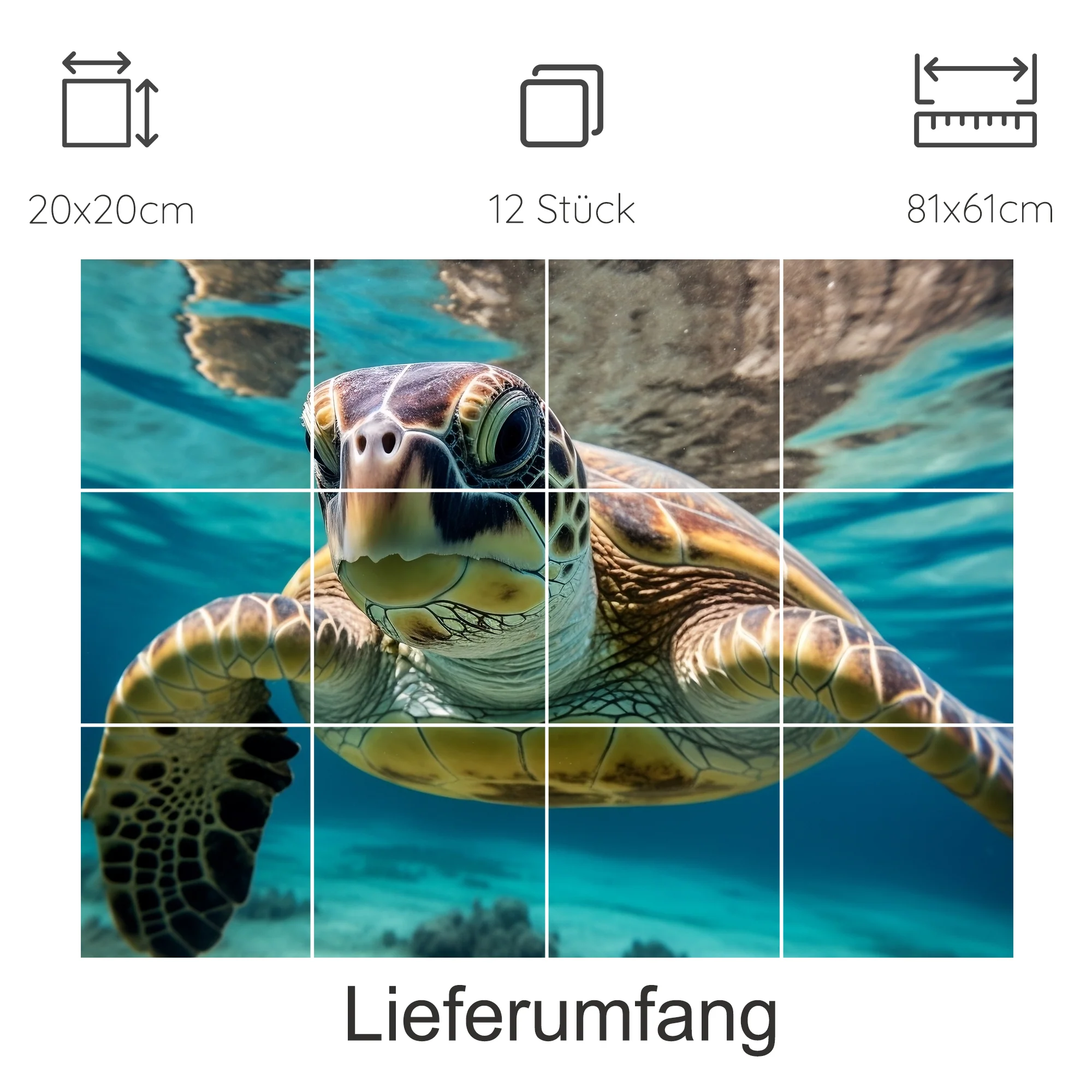 Fliesenaufkleber Schildkröte - Ein Hauch von Meeresspaß - Image 18