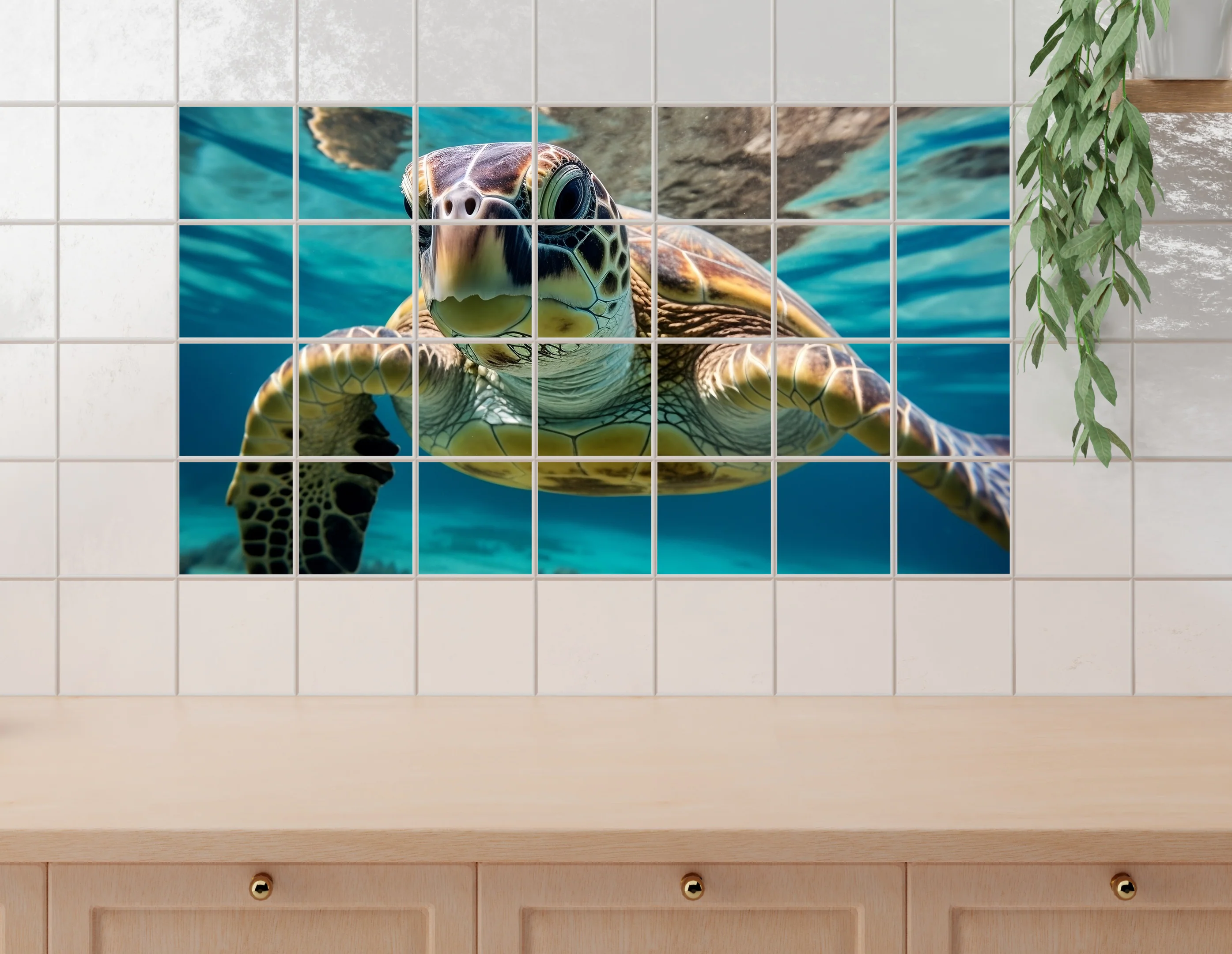 Fliesenaufkleber Schildkröte - Ein Hauch von Meeresspaß - Image 3