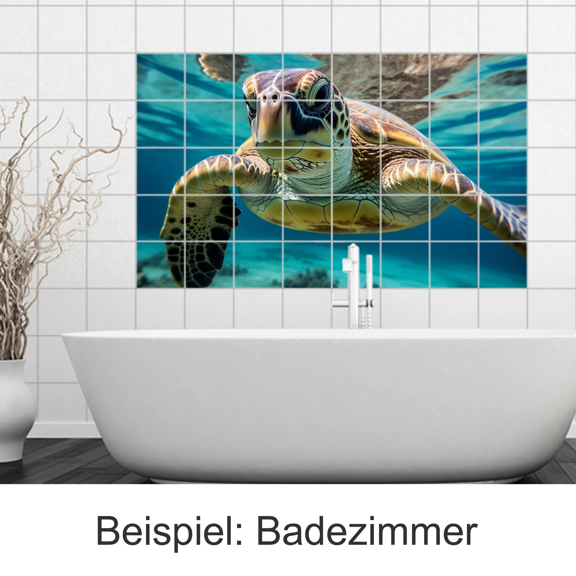 Fliesenaufkleber Schildkröte - Ein Hauch von Meeresspaß - Image 4