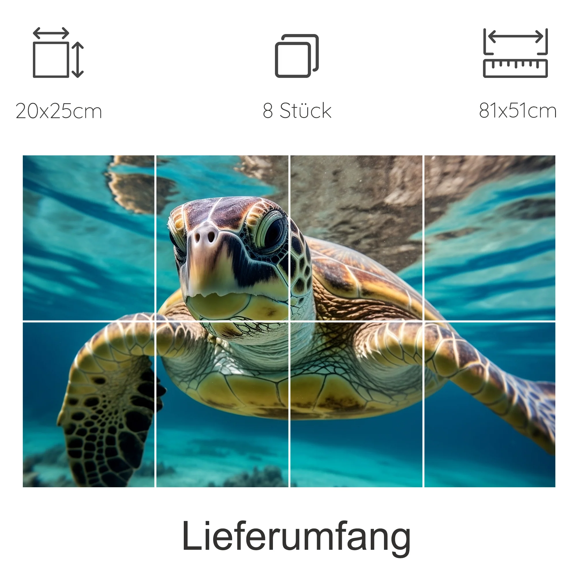 Fliesenaufkleber Schildkröte - Ein Hauch von Meeresspaß - Image 6