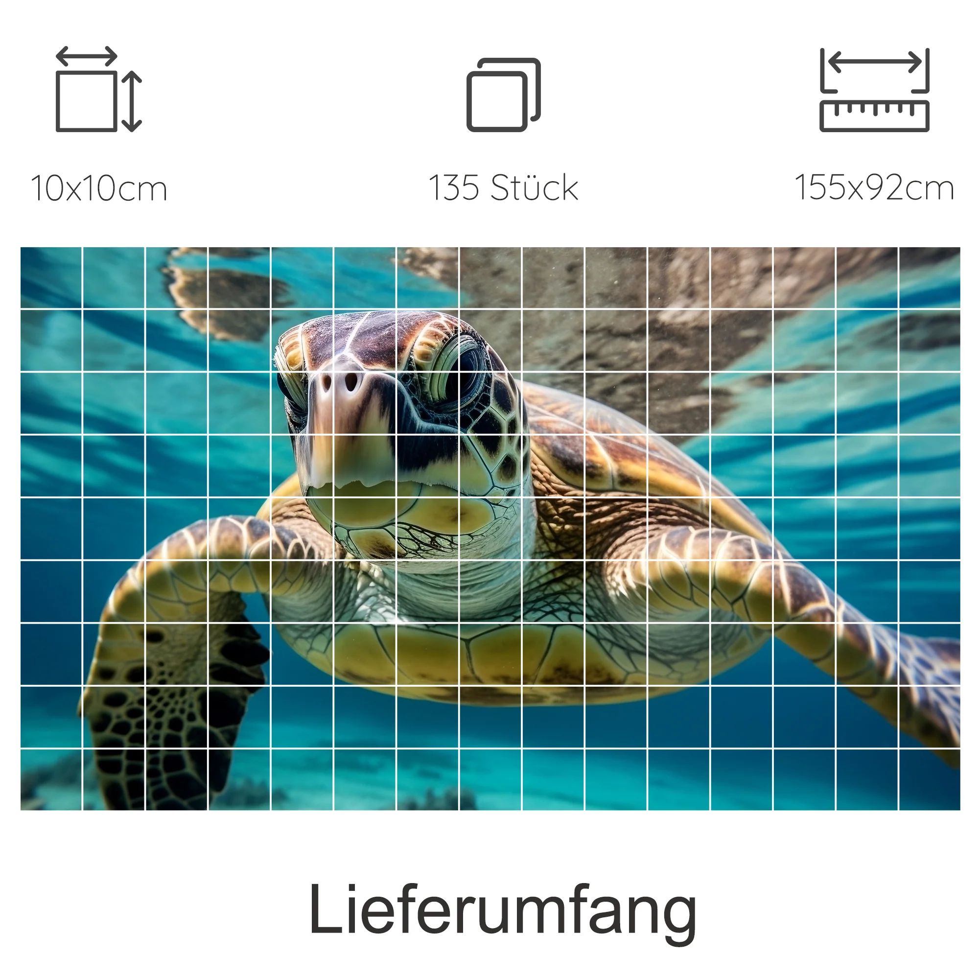 Fliesenaufkleber Schildkröte - Ein Hauch von Meeresspaß - Image 7