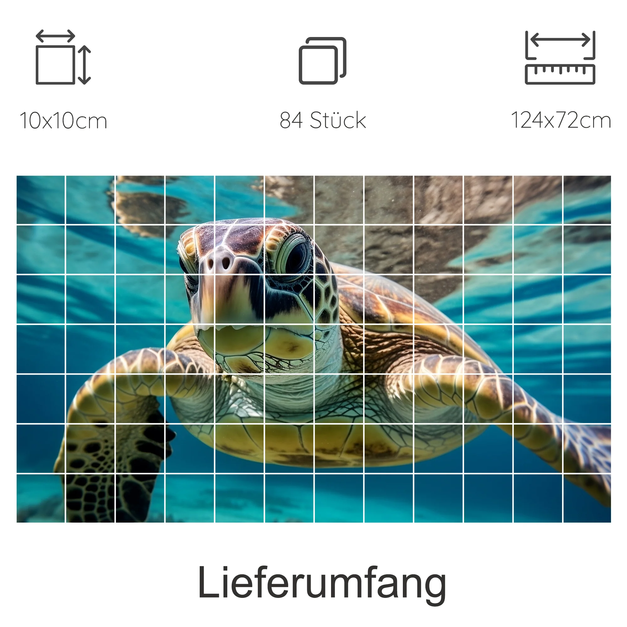 Fliesenaufkleber Schildkröte - Ein Hauch von Meeresspaß - Image 8