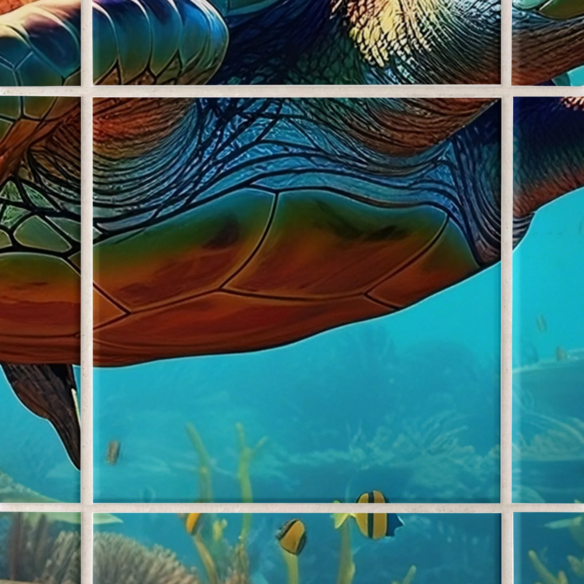 Fliesenaufkleber Schildkröte - Entdecke die Unterwasserwelt - Image 2