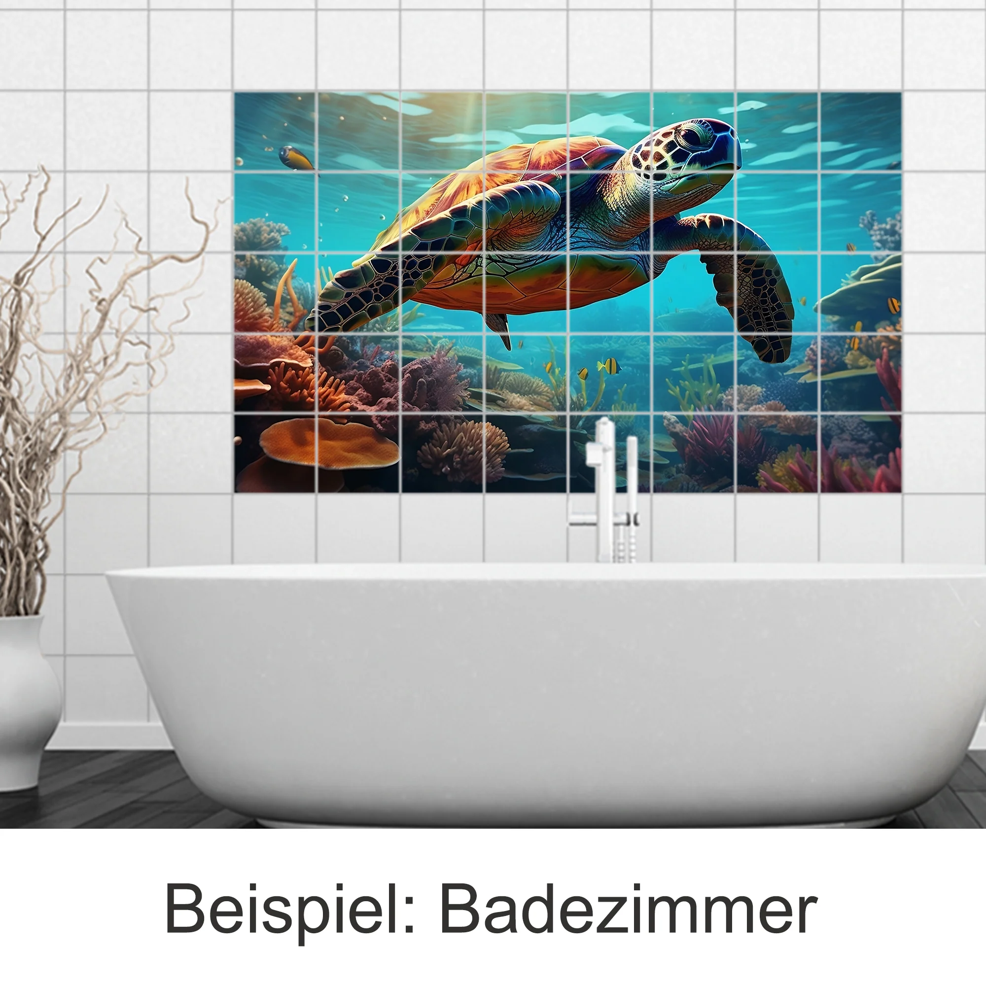 Fliesenaufkleber Schildkröte - Entdecke die Unterwasserwelt - Image 4