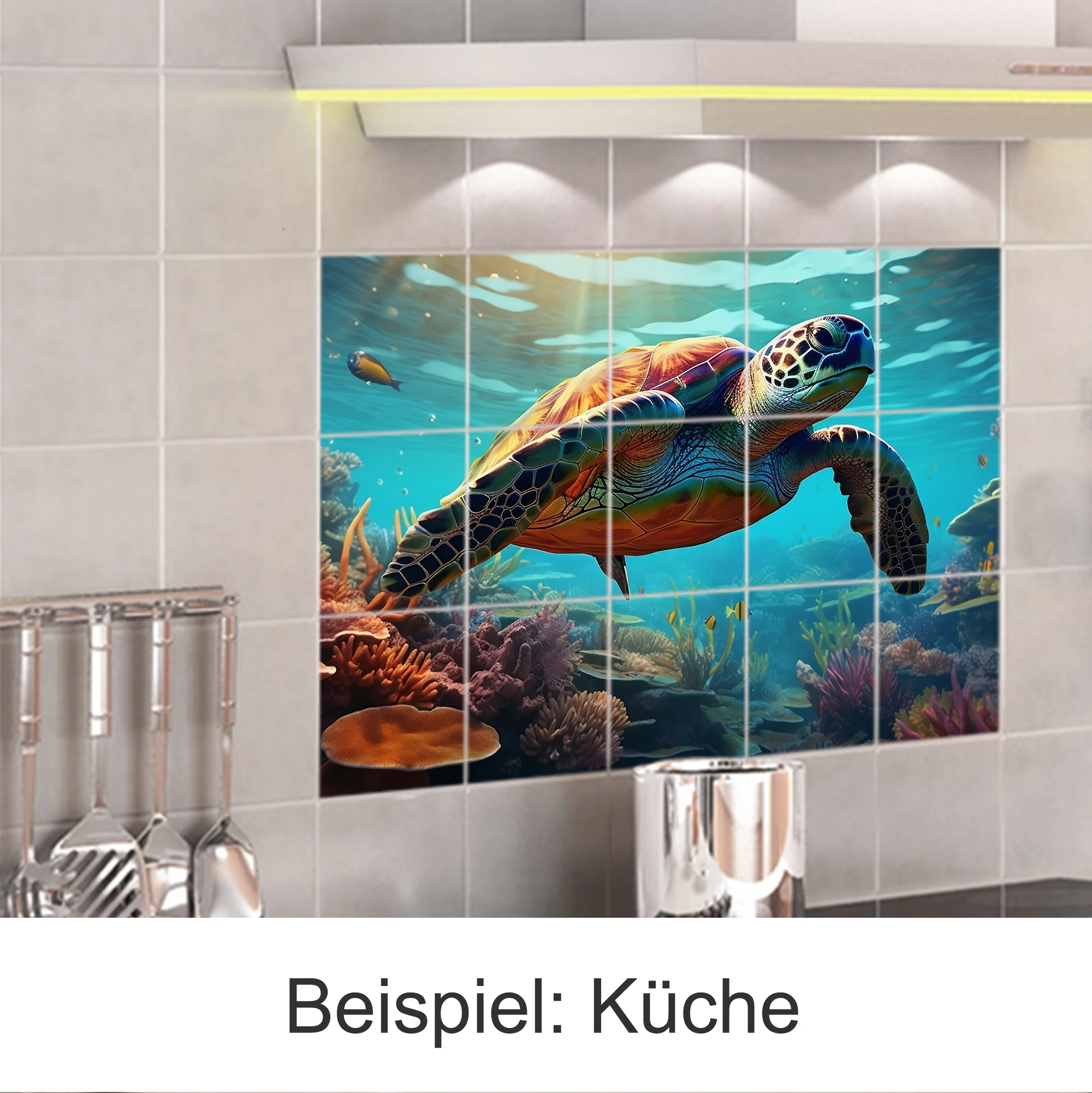 Fliesenaufkleber Schildkröte - Entdecke die Unterwasserwelt - Image 5