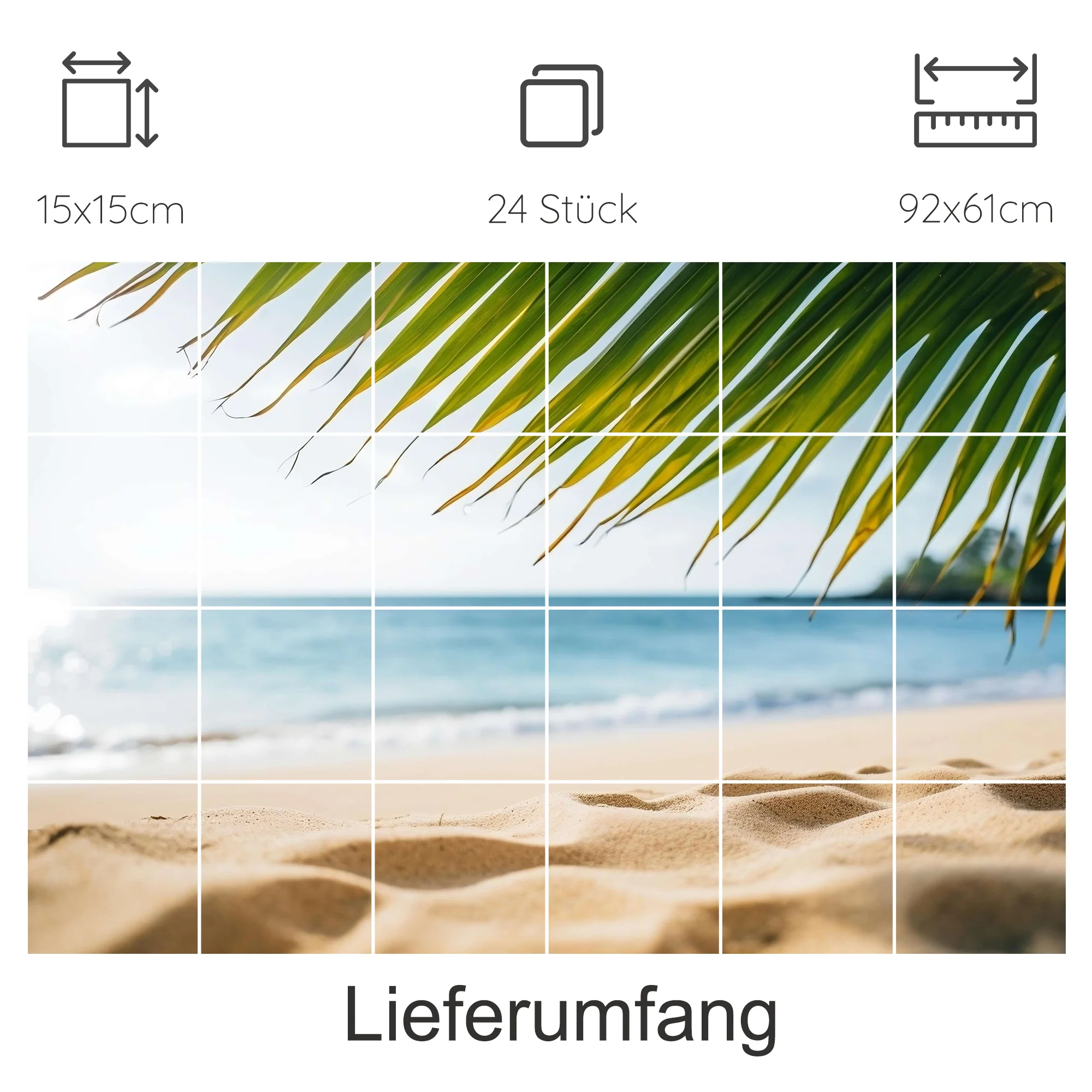 Fliesenaufkleber Strandblick - Urlaubsfeeling für dein Zuhause - Image 12