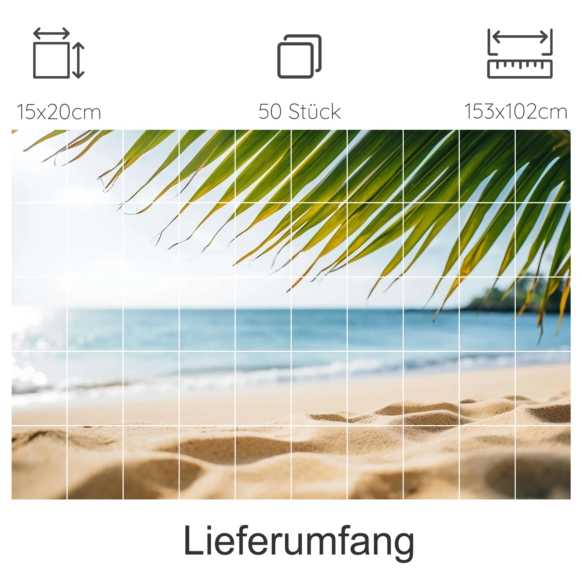 Fliesenaufkleber Strandblick - Urlaubsfeeling für dein Zuhause - Image 13