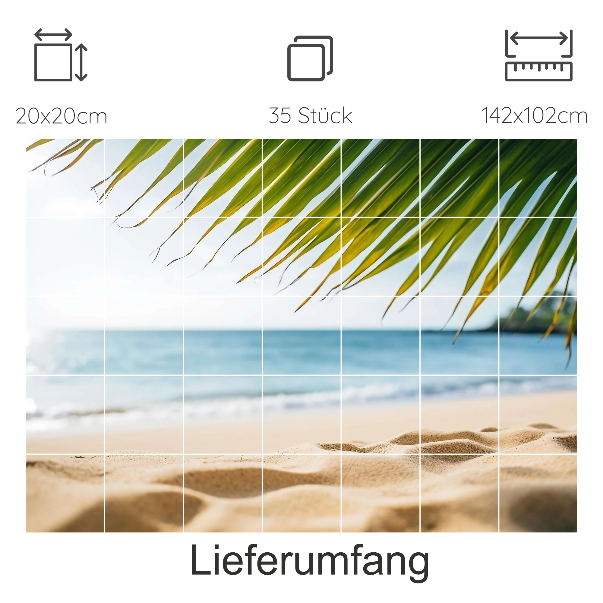 Fliesenaufkleber Strandblick - Urlaubsfeeling für dein Zuhause - Image 16