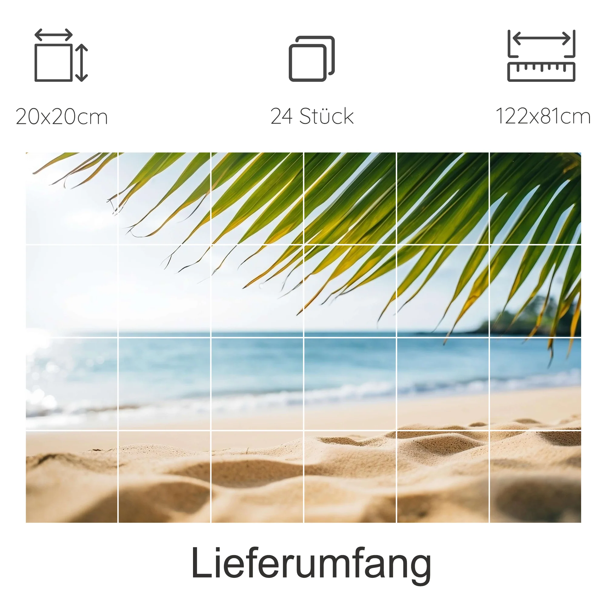 Fliesenaufkleber Strandblick - Urlaubsfeeling für dein Zuhause - Image 17