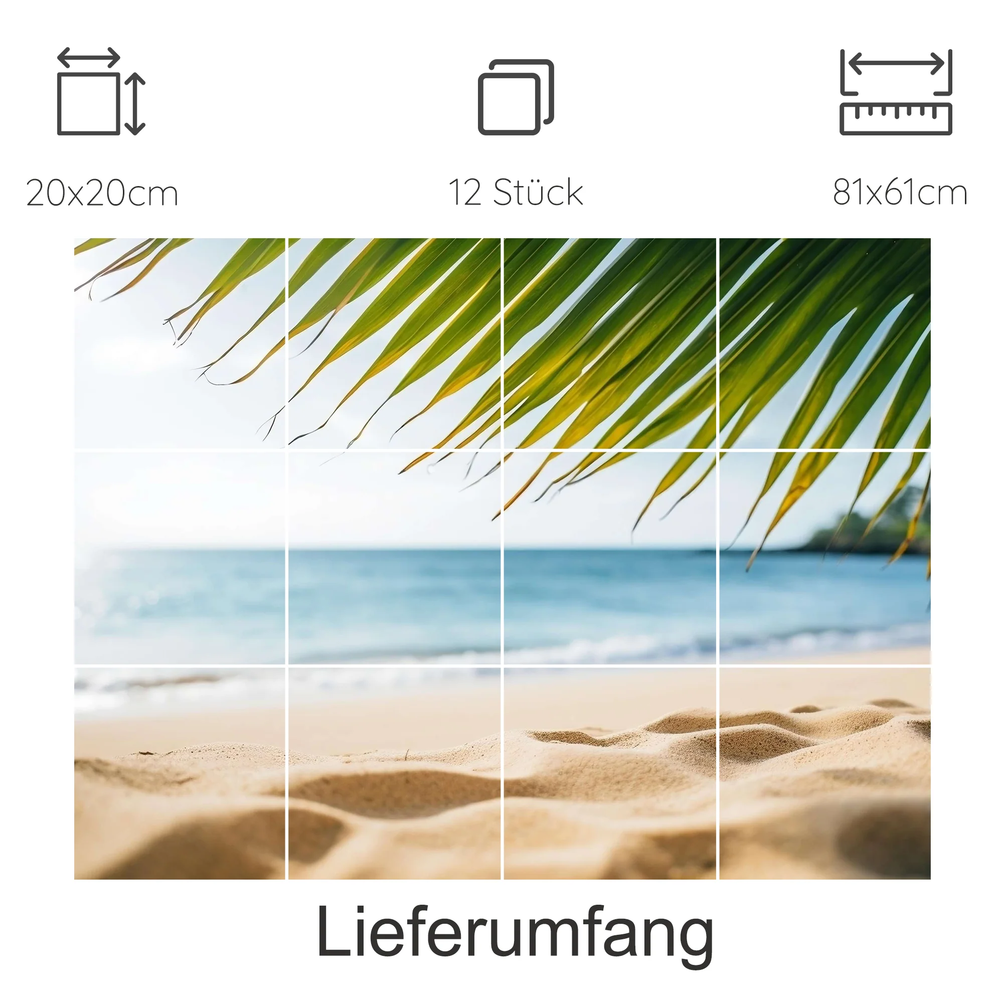 Fliesenaufkleber Strandblick - Urlaubsfeeling für dein Zuhause - Image 18