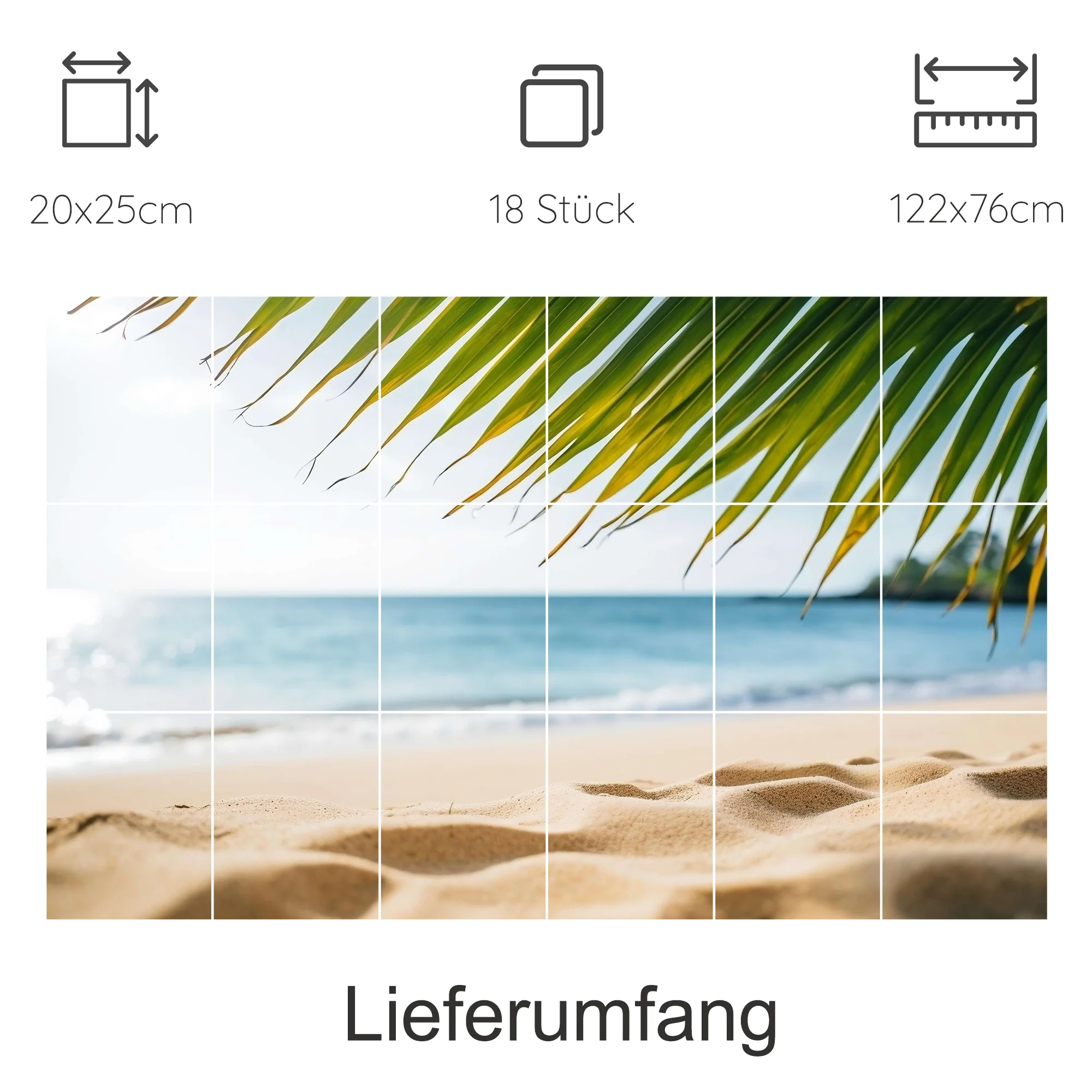 Fliesenaufkleber Strandblick - Urlaubsfeeling für dein Zuhause - Image 20