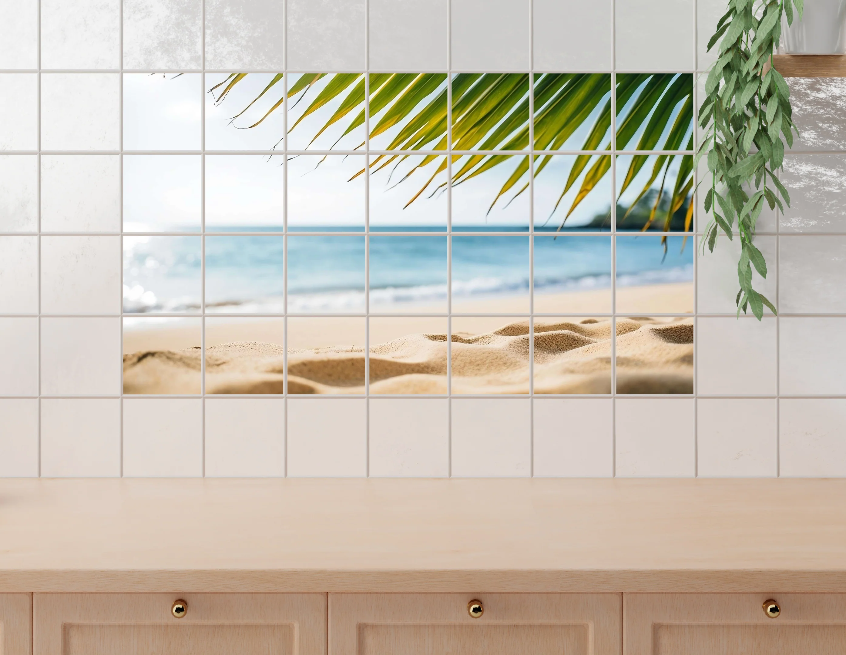 Fliesenaufkleber Strandblick - Urlaubsfeeling für dein Zuhause - Image 3