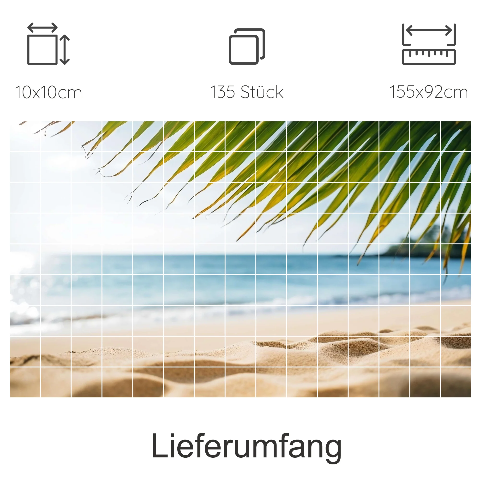 Fliesenaufkleber Strandblick - Urlaubsfeeling für dein Zuhause - Image 7