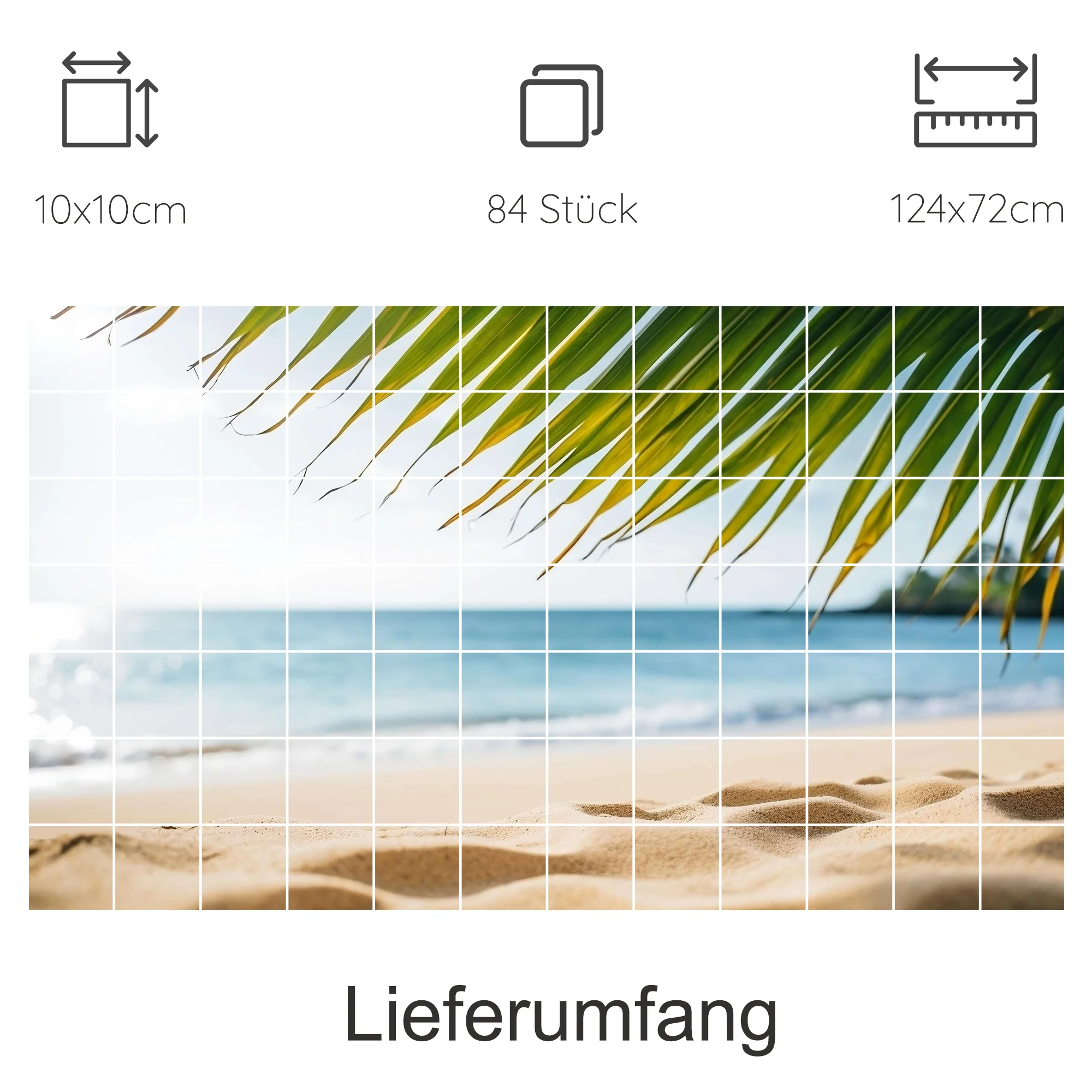 Fliesenaufkleber Strandblick - Urlaubsfeeling für dein Zuhause - Image 8