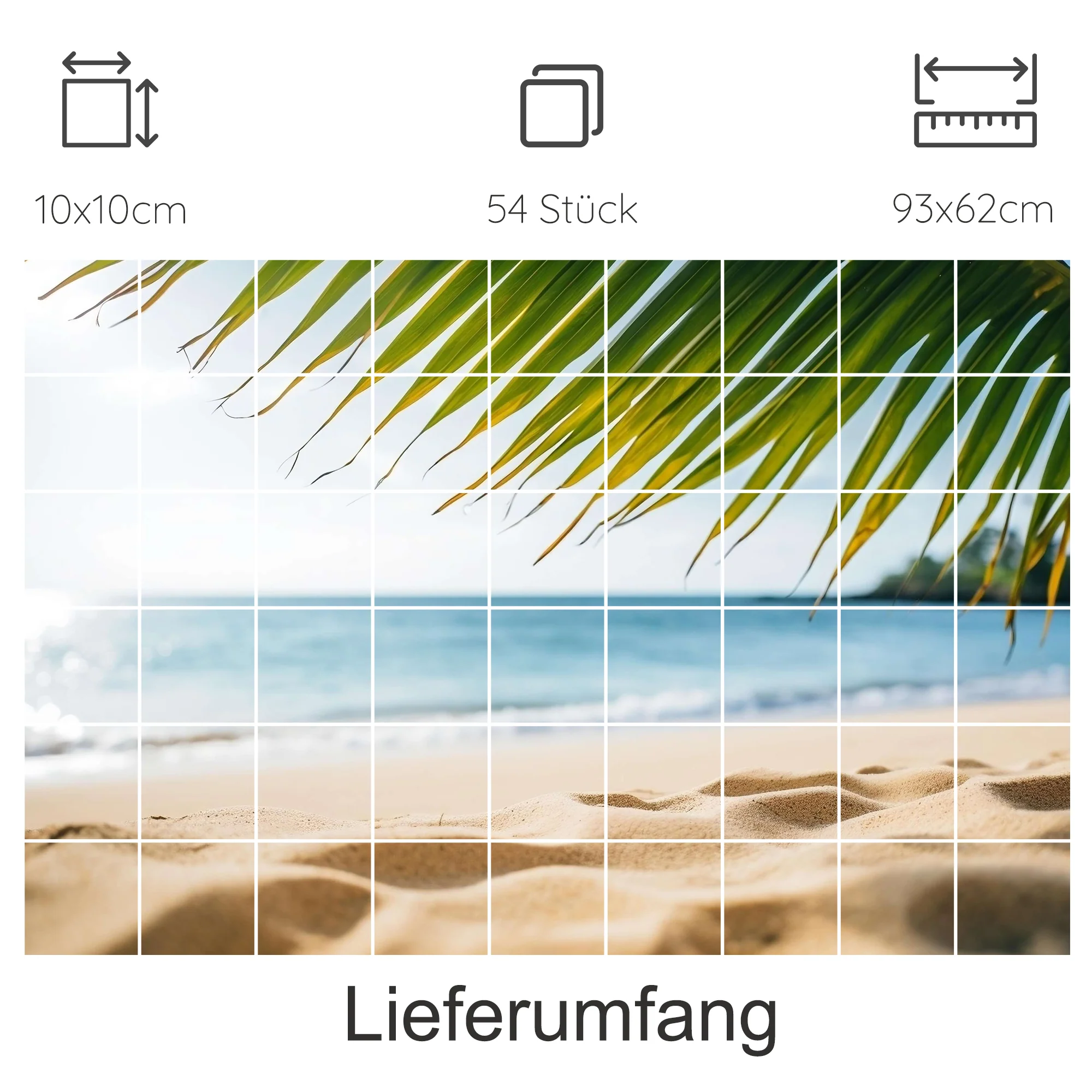 Fliesenaufkleber Strandblick - Urlaubsfeeling für dein Zuhause - Image 9