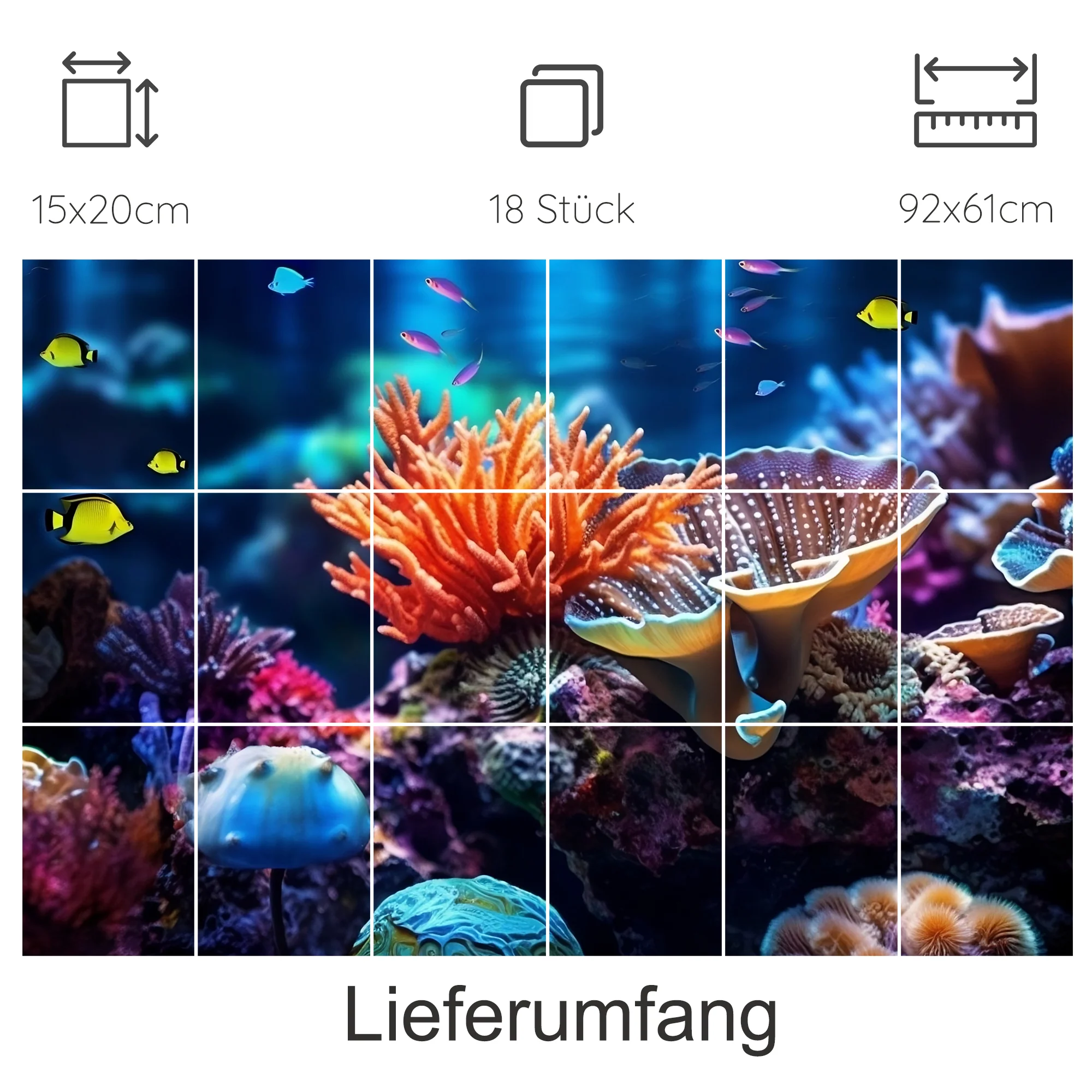 Fliesenaufkleber Unterwasserwelt - Ein Blick ins Meer - Image 15