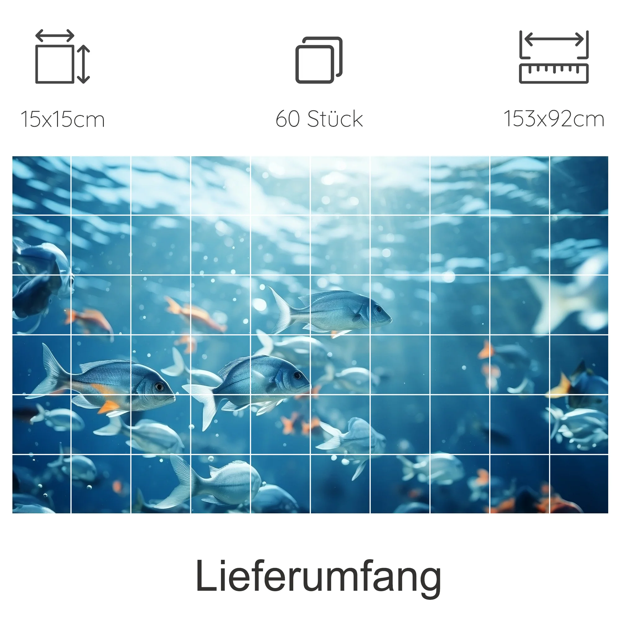 Fliesenaufkleber Unterwasserwelt - Ein Blick ins Meer - Image 10