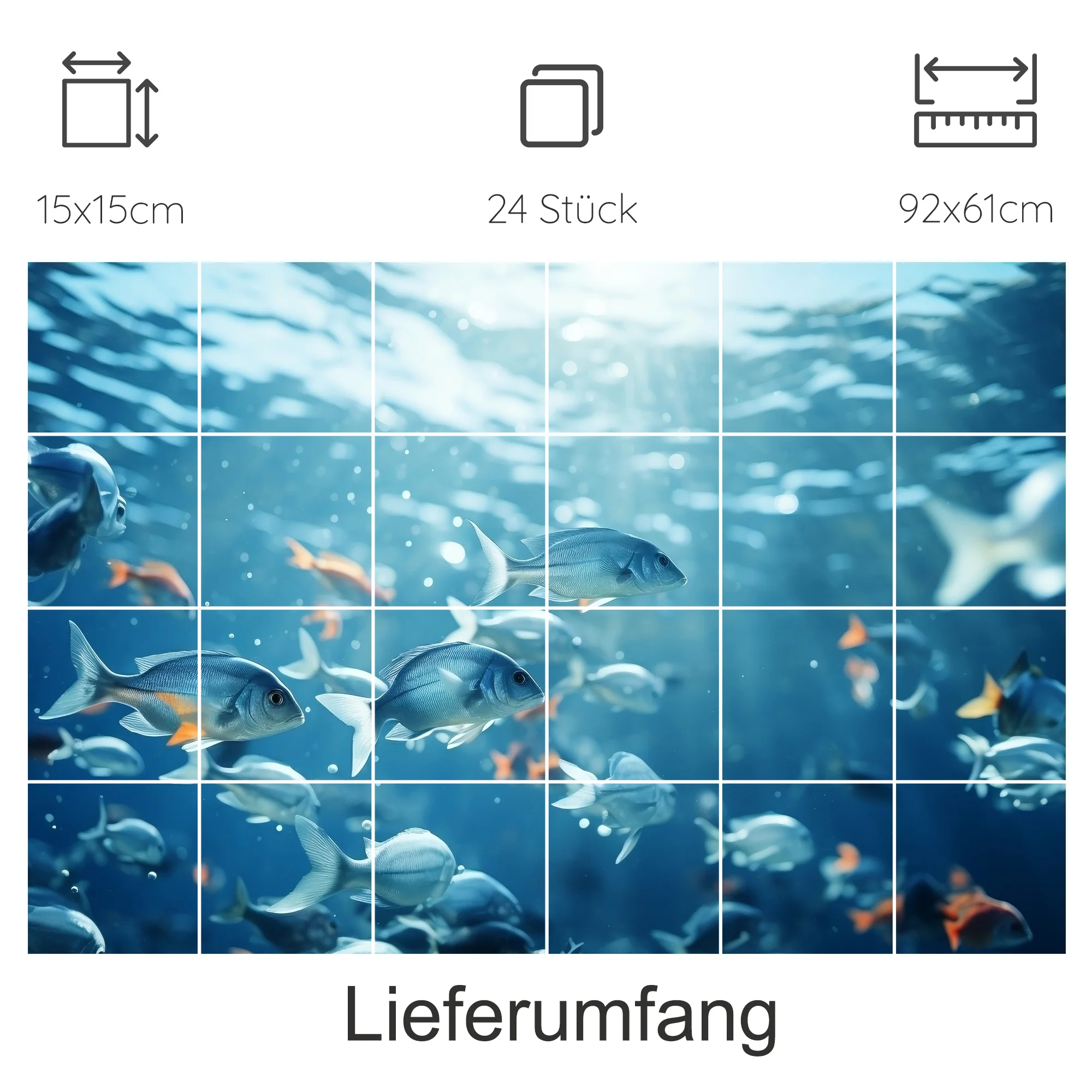 Fliesenaufkleber Unterwasserwelt - Ein Blick ins Meer - Image 12