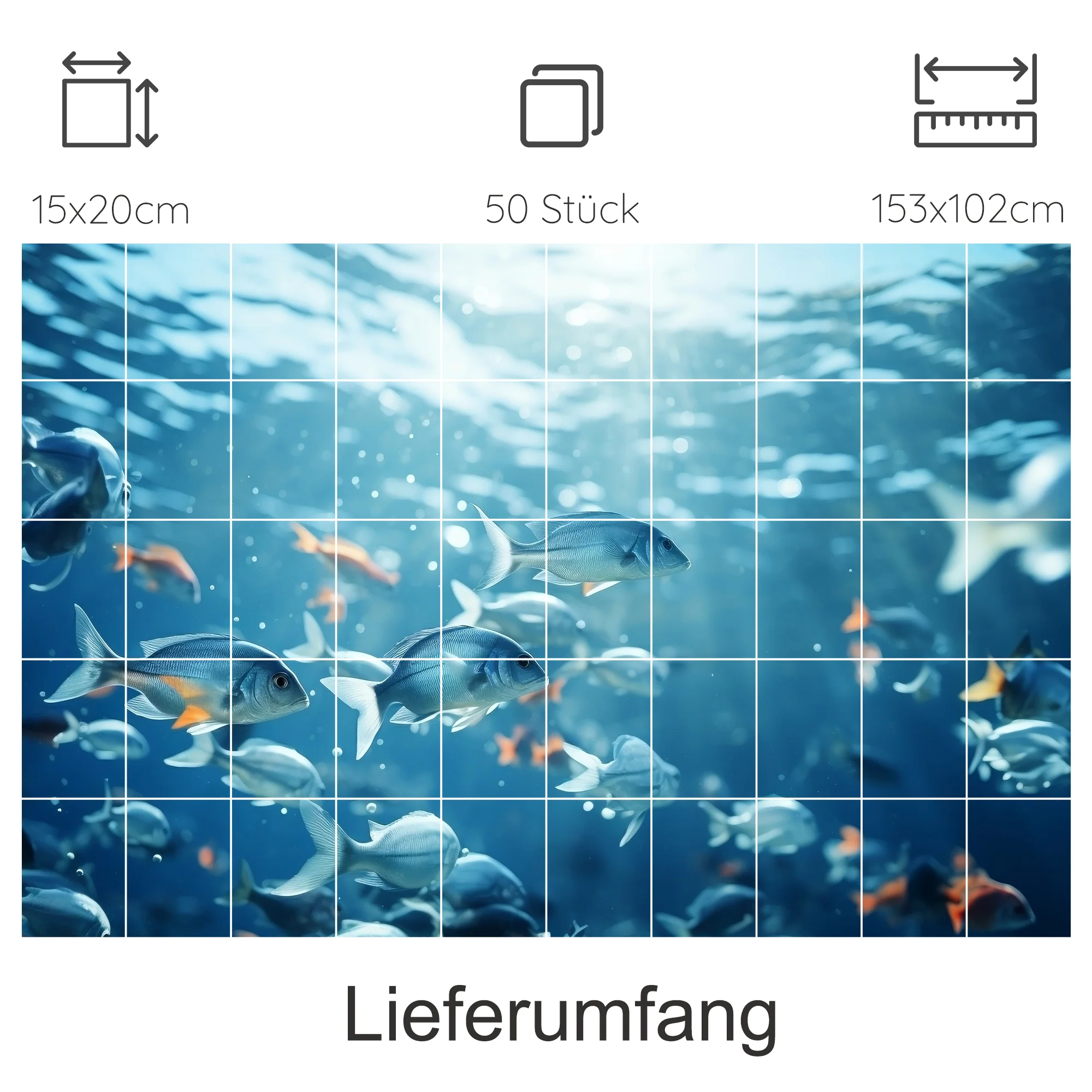 Fliesenaufkleber Unterwasserwelt - Ein Blick ins Meer - Image 13