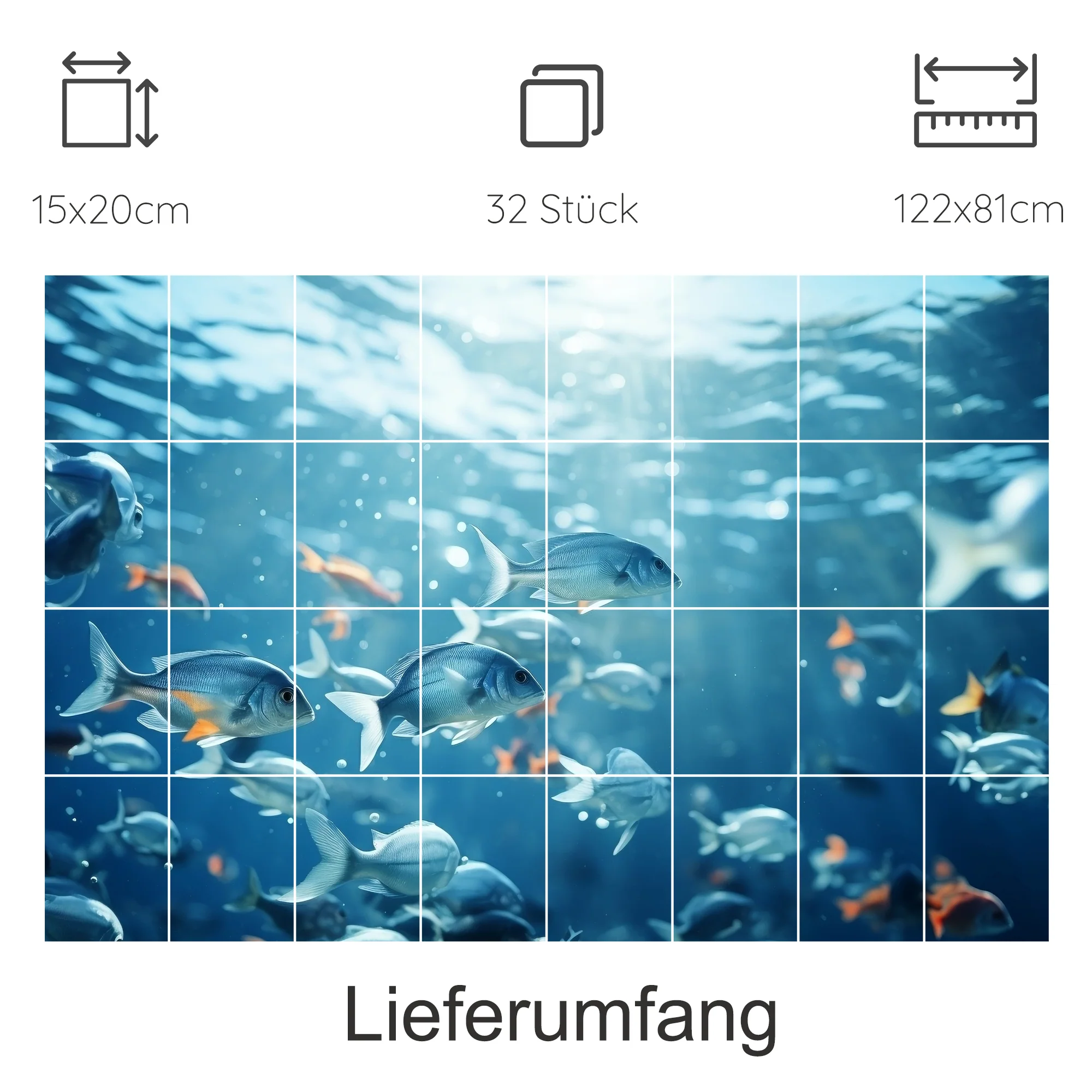 Fliesenaufkleber Unterwasserwelt - Ein Blick ins Meer - Image 14