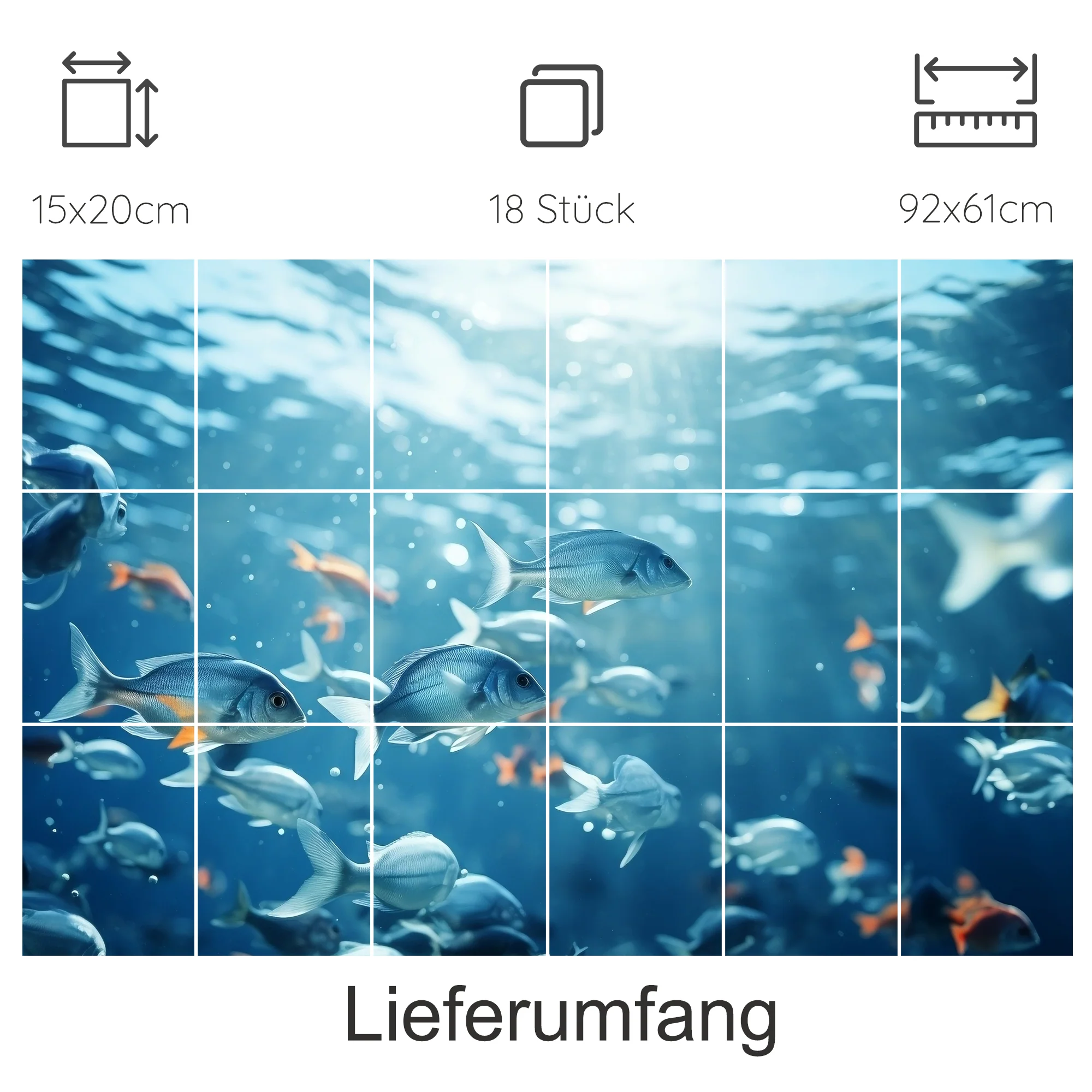 Fliesenaufkleber Unterwasserwelt - Ein Blick ins Meer - Image 15