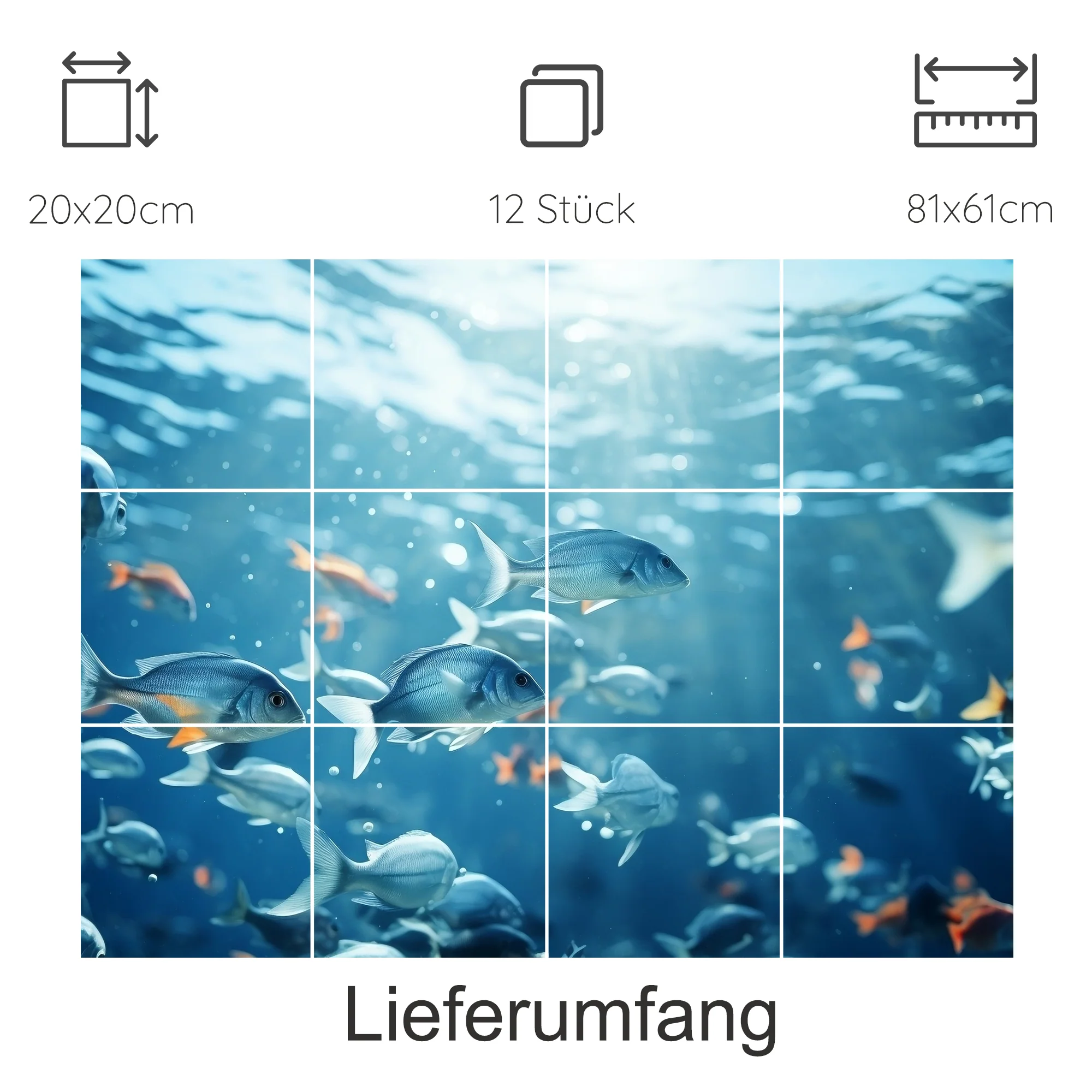 Fliesenaufkleber Unterwasserwelt - Ein Blick ins Meer - Image 18
