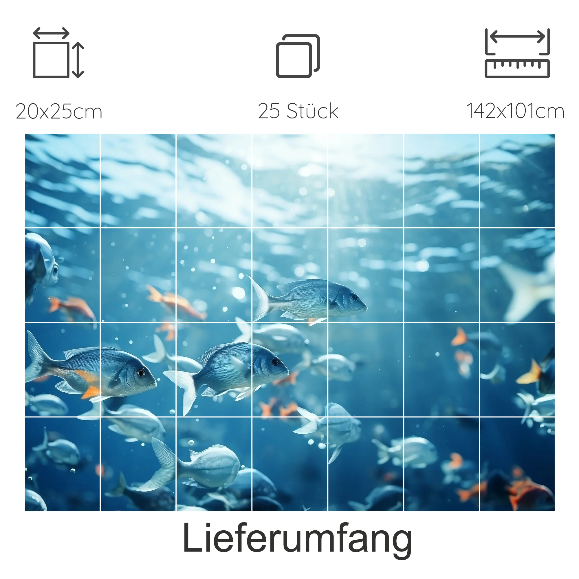 Fliesenaufkleber Unterwasserwelt - Ein Blick ins Meer - Image 19