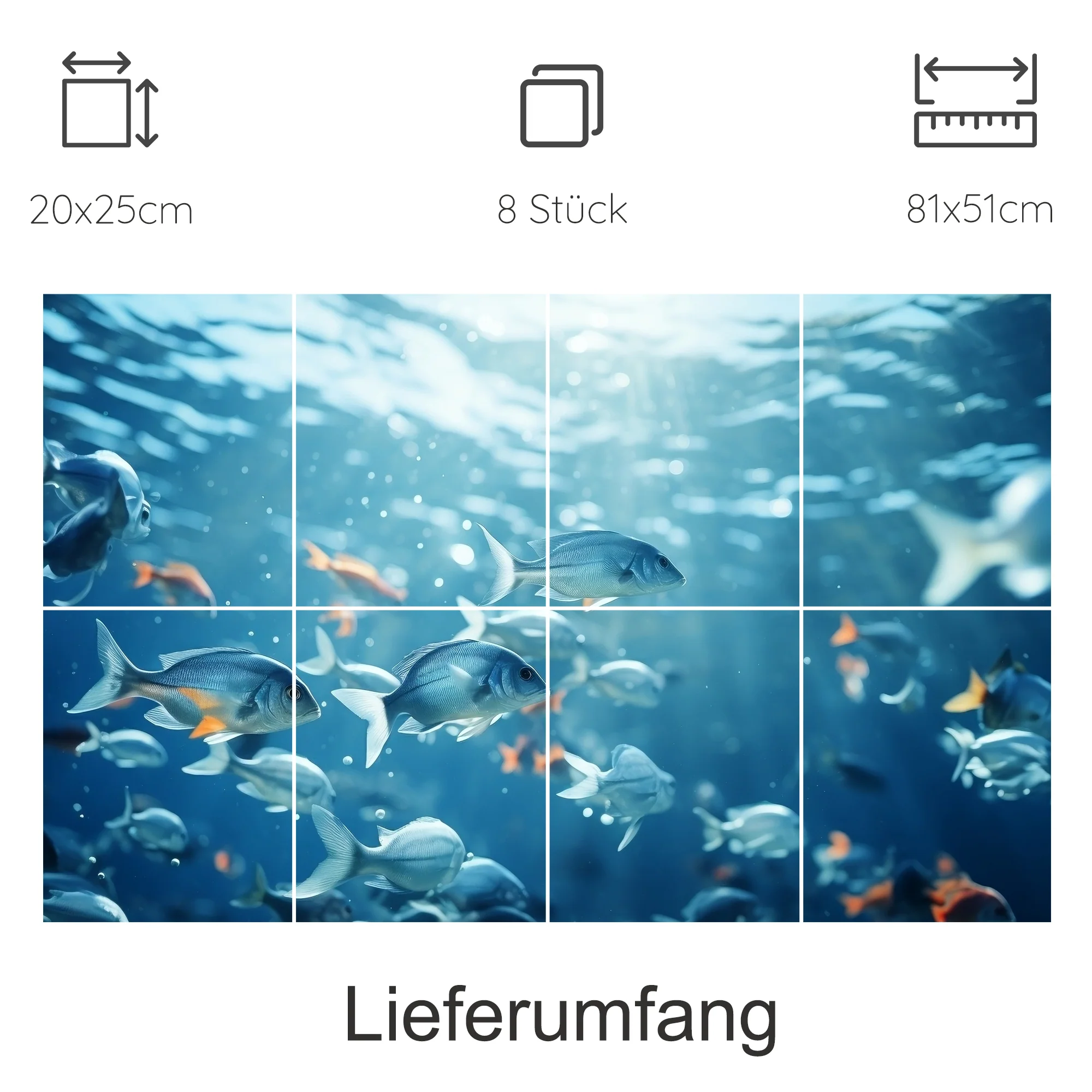 Fliesenaufkleber Unterwasserwelt - Ein Blick ins Meer - Image 6