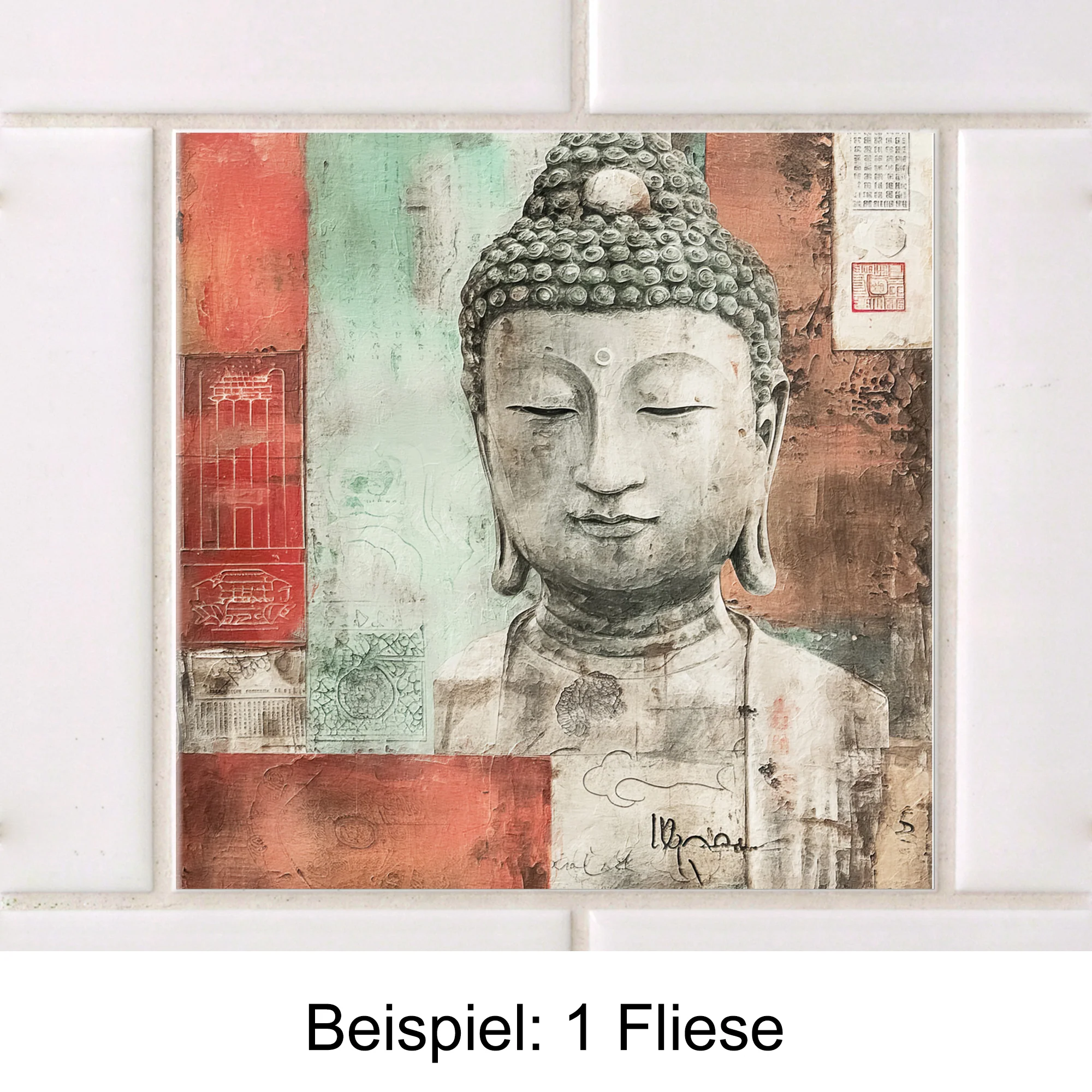 Fliesenaufkleber Vintage-Chic - Image 3