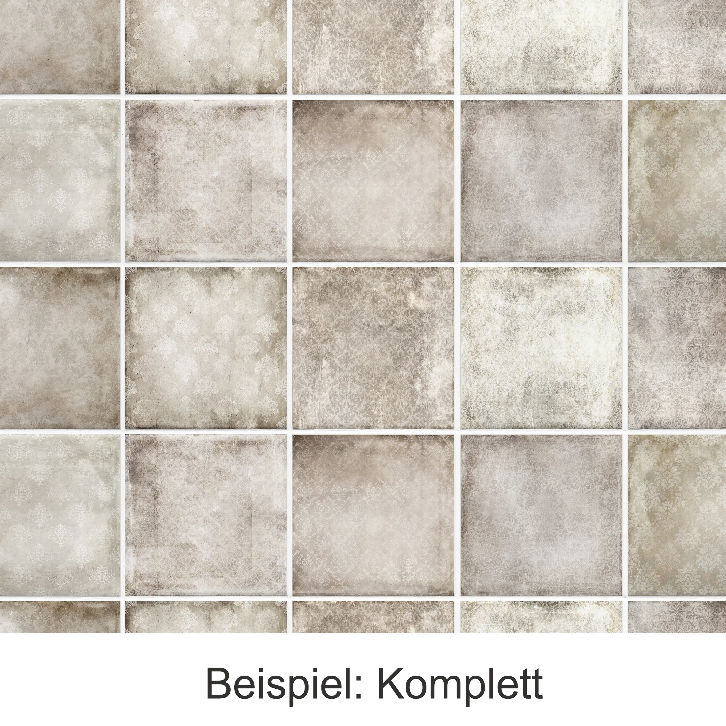 Fliesenaufkleber Vintage-Muster - Image 5