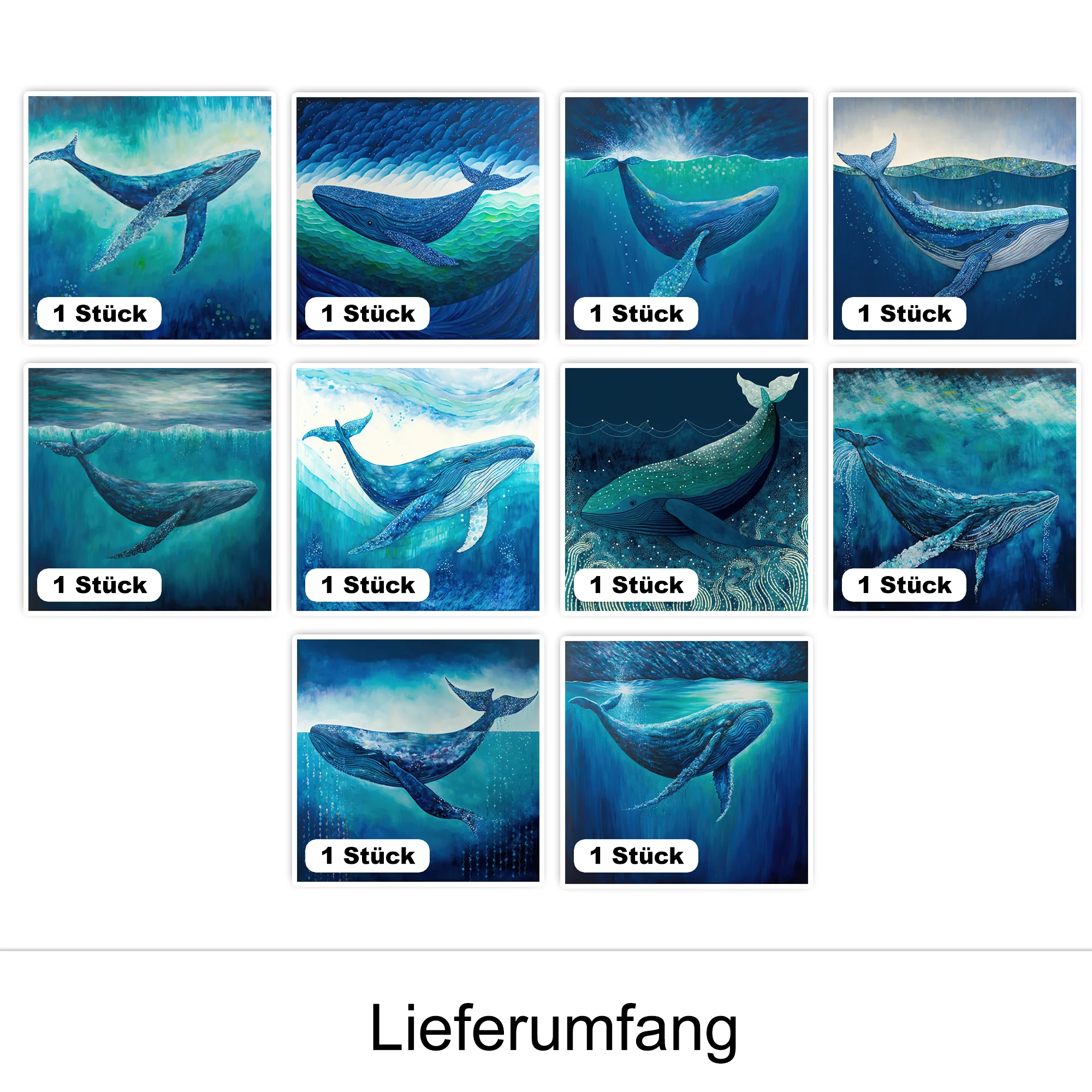 Fliesenaufkleber Wal - Image 2