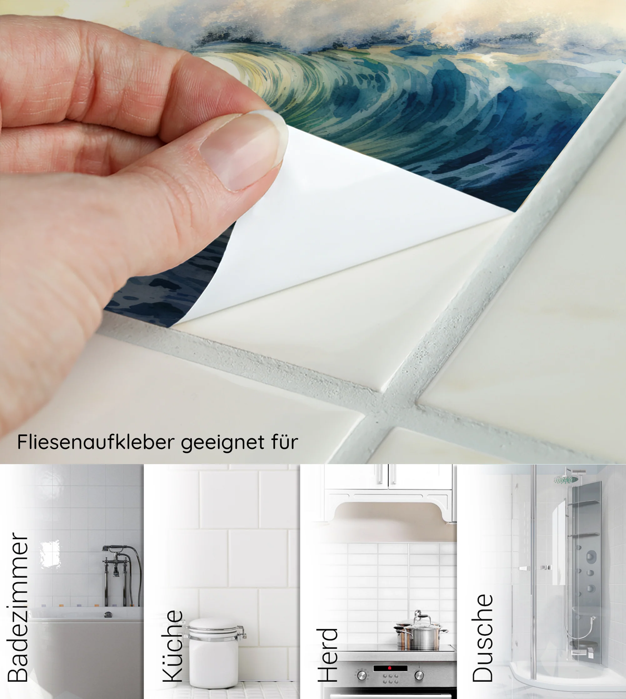 Fliesenaufkleber Welle - Image 6