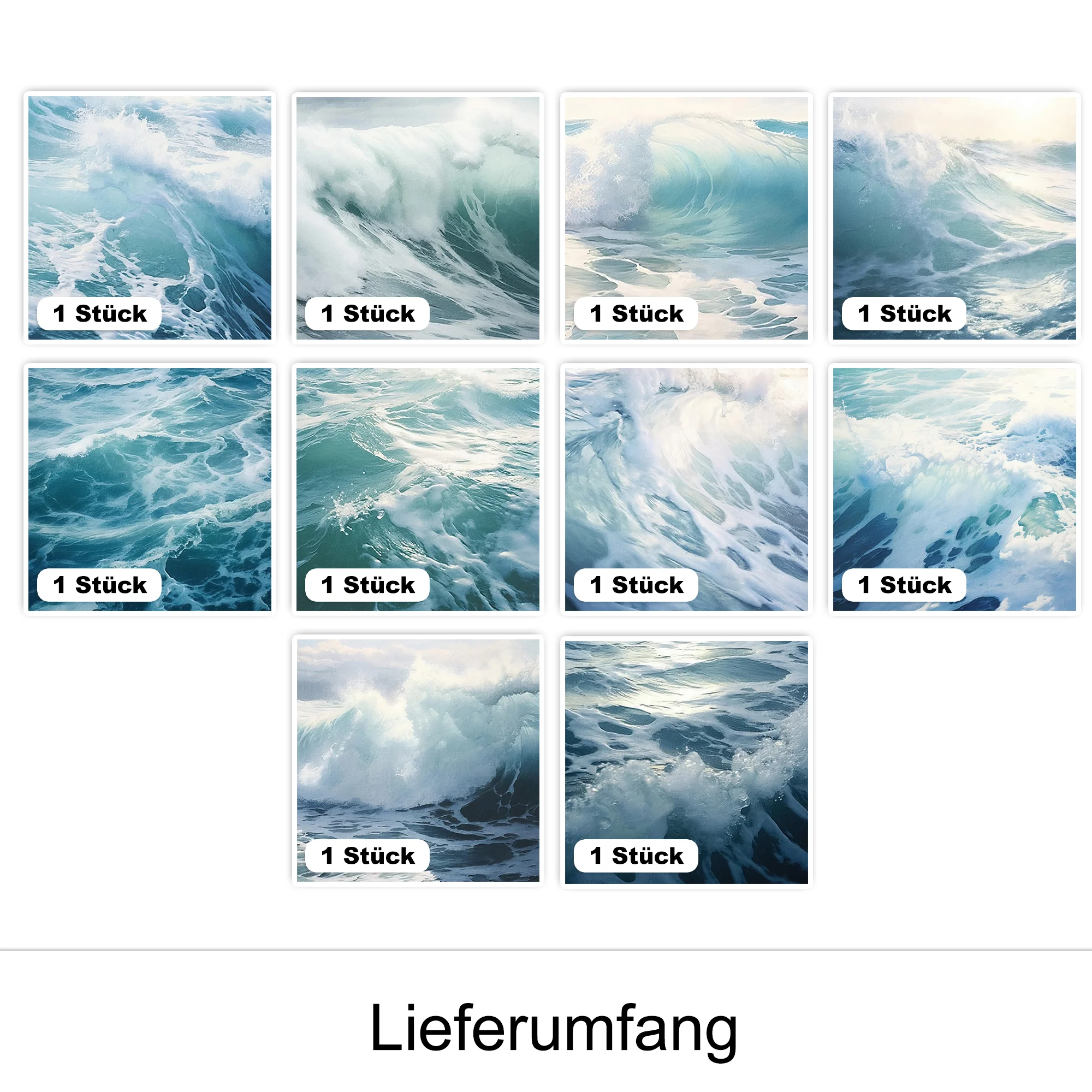 Fliesenaufkleber Wellenmotiv - Image 2